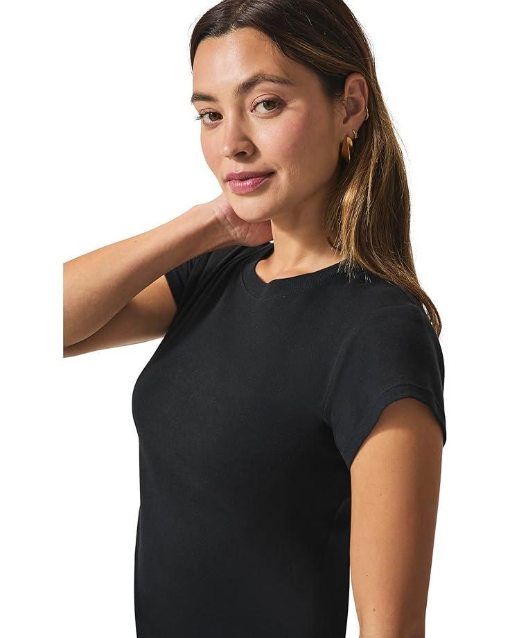 Short Sleeve Puckered Knit Baby Tee Product Image