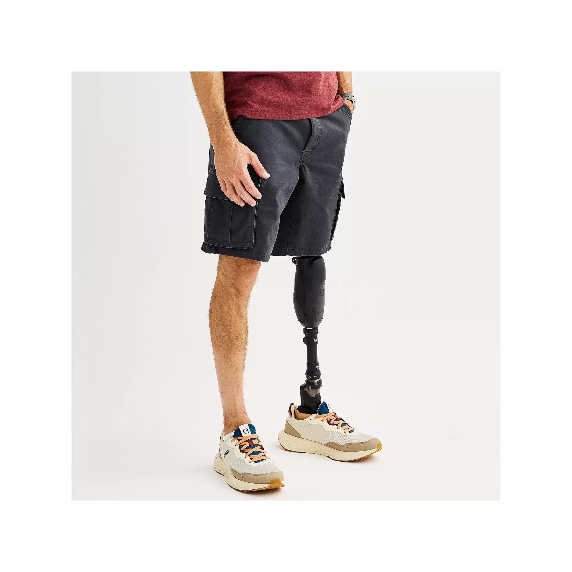 Men's Sonoma Goods For Life® 10" Adaptive Flexwear Cargo Shorts, Size: 30, Green Product Image