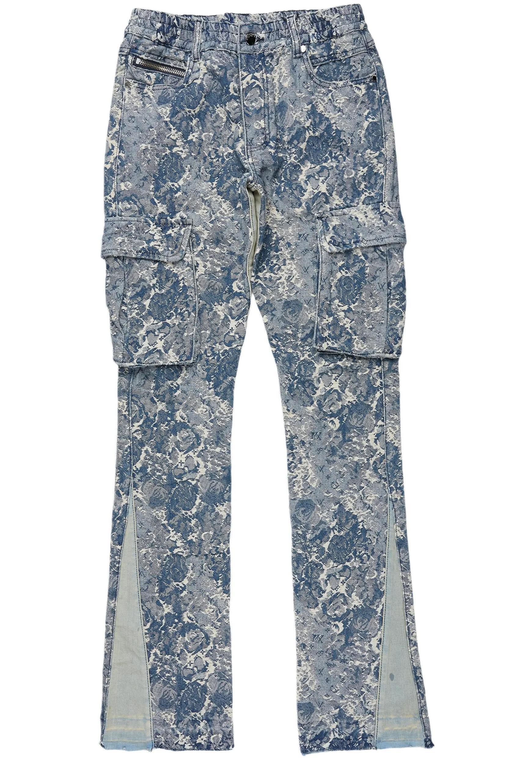 Bower Light Blue Stacked Flare Jean Male Product Image