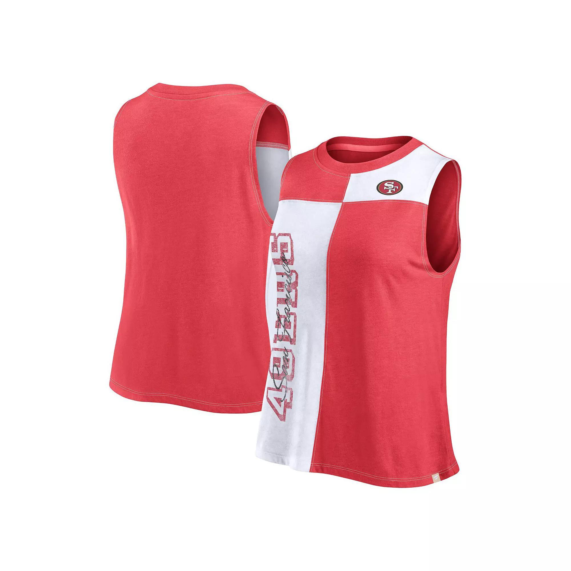Women's Fanatics Maroon/White Texas A&M Aggies Colorblock High Neck Tank Top, Size: Small, Red Product Image