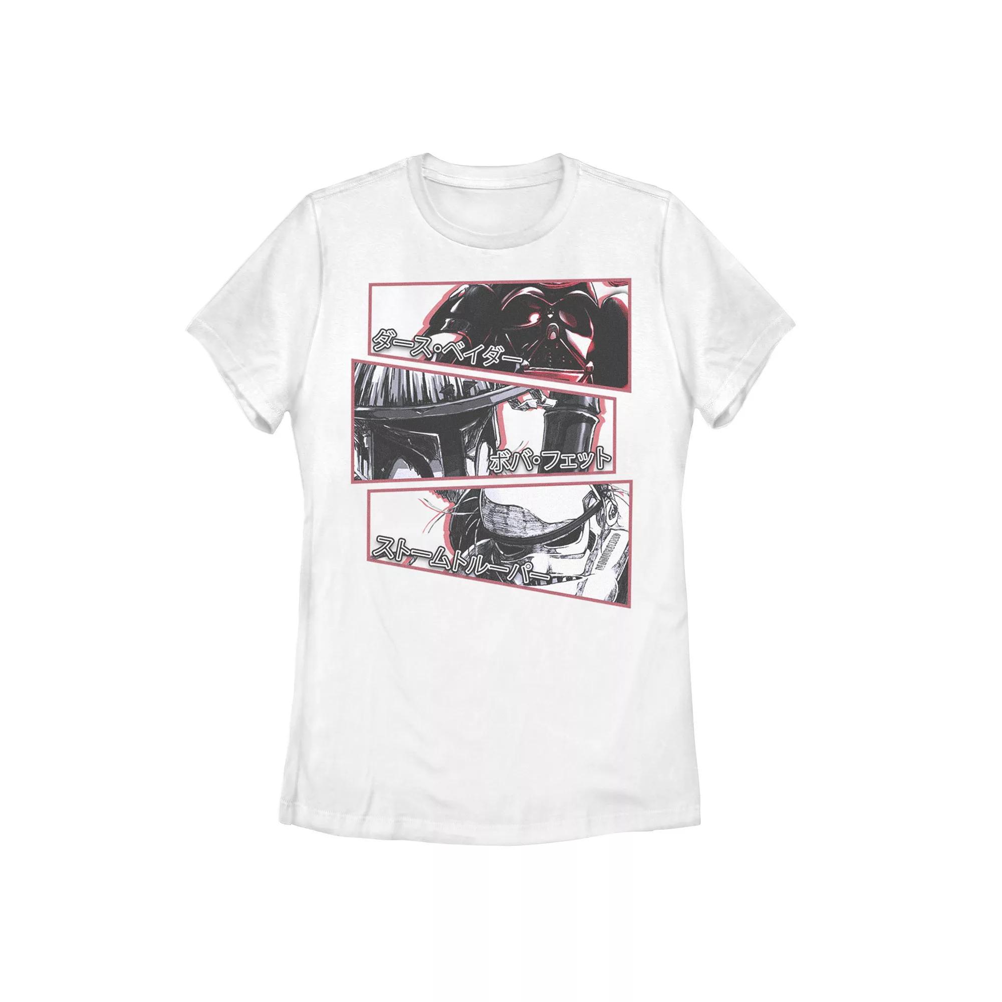 Juniors' Star Wars: Visions Stacked Panel Poster Tee, Women's, Size: XL, Black Product Image