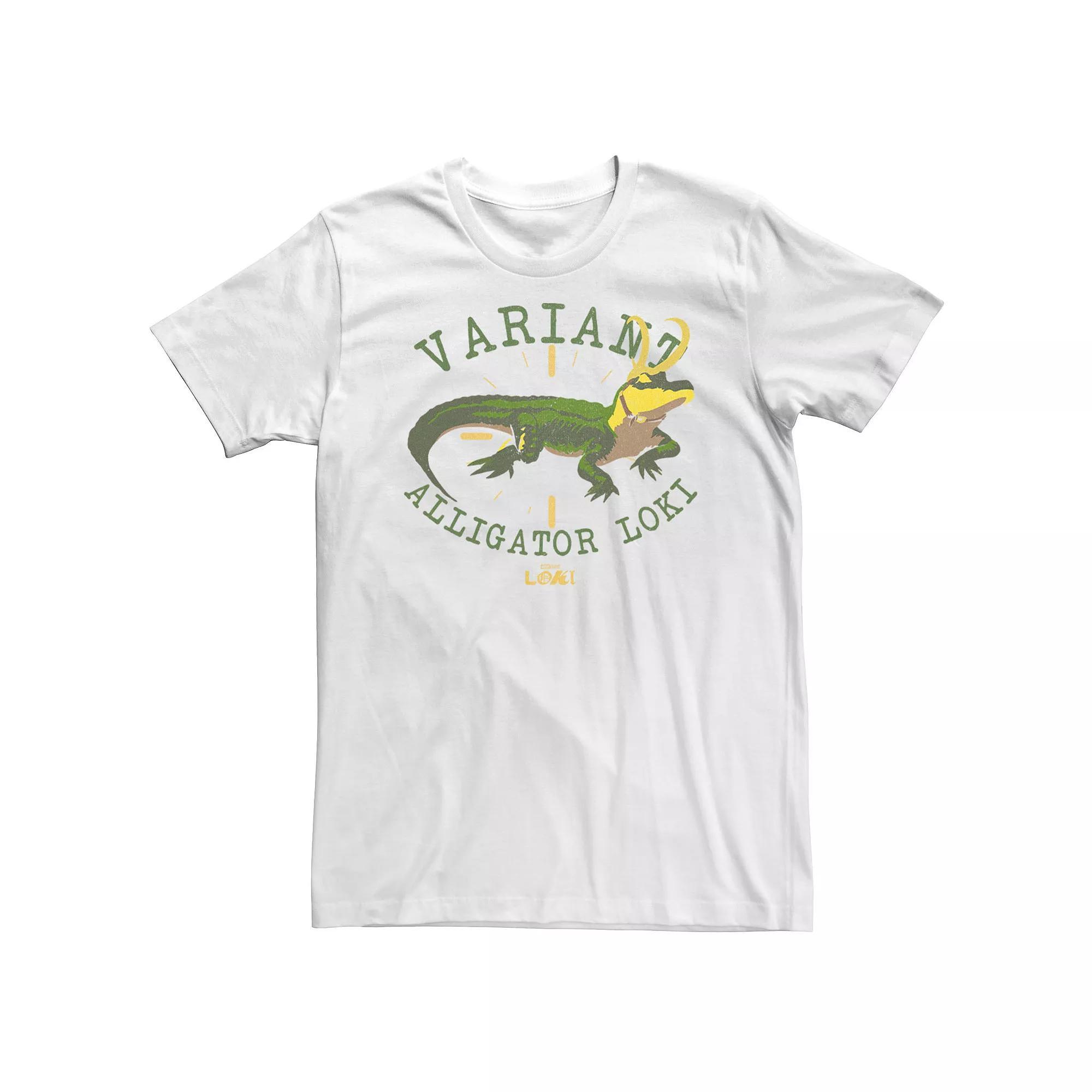 Big & Tall Marvel Loki Alligator Variant Tee, Men's, Size: 3XL, White Product Image
