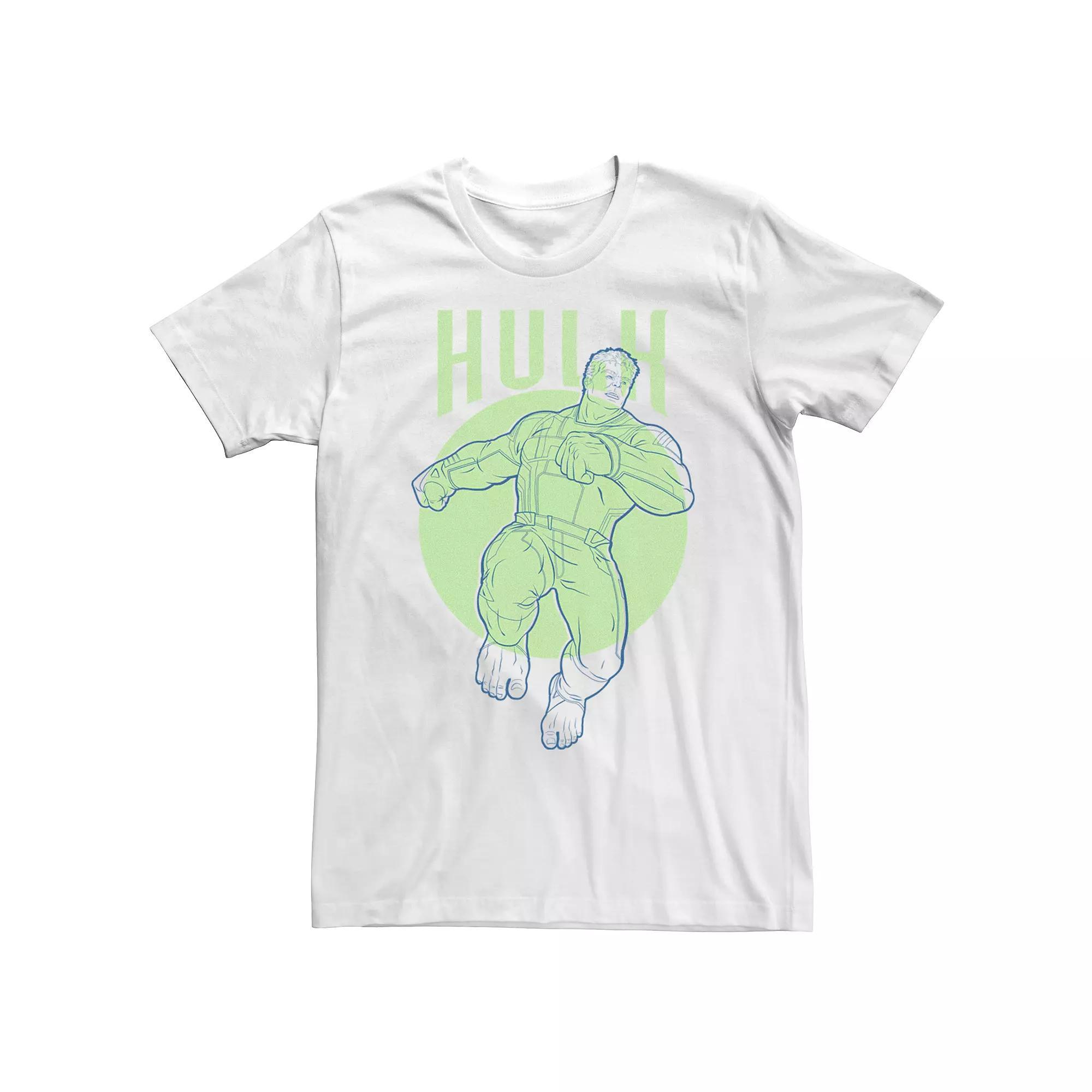 Men's Avengers Hulk Simplicity Tee, Size: Small, White Product Image