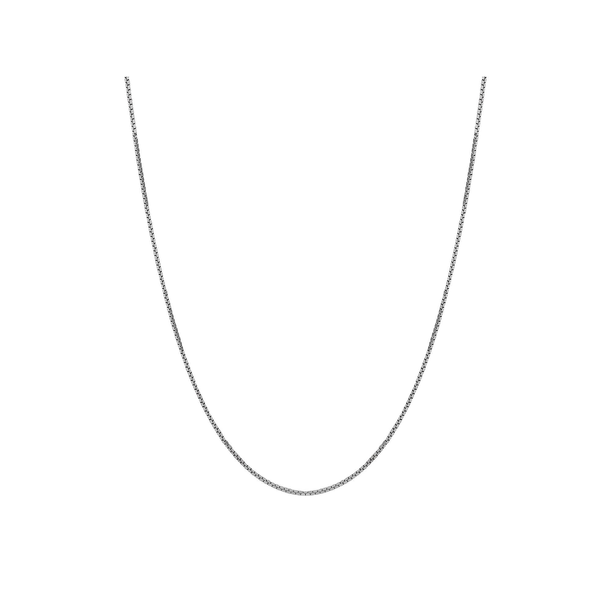 Everlasting Gold 14k White Gold Box Chain Necklace, Women's, Size: 18" Product Image