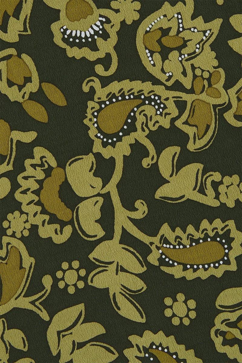 Nadja Mini Dress Selcetta Paisley Green - Final Sale Product Image