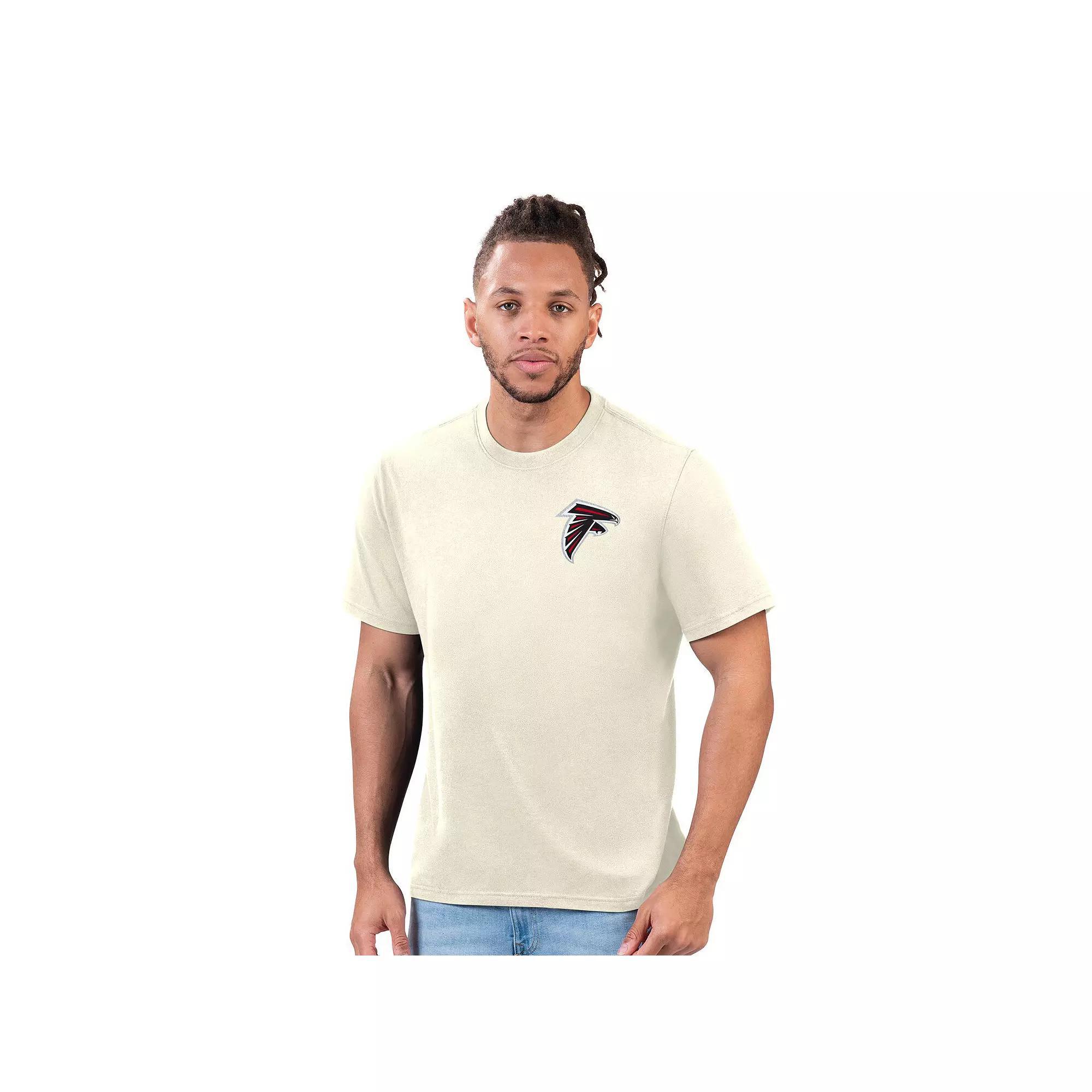 Men's Margaritaville Cream Atlanta Falcons Time Flies T-Shirt, Size: Medium, Beige Product Image