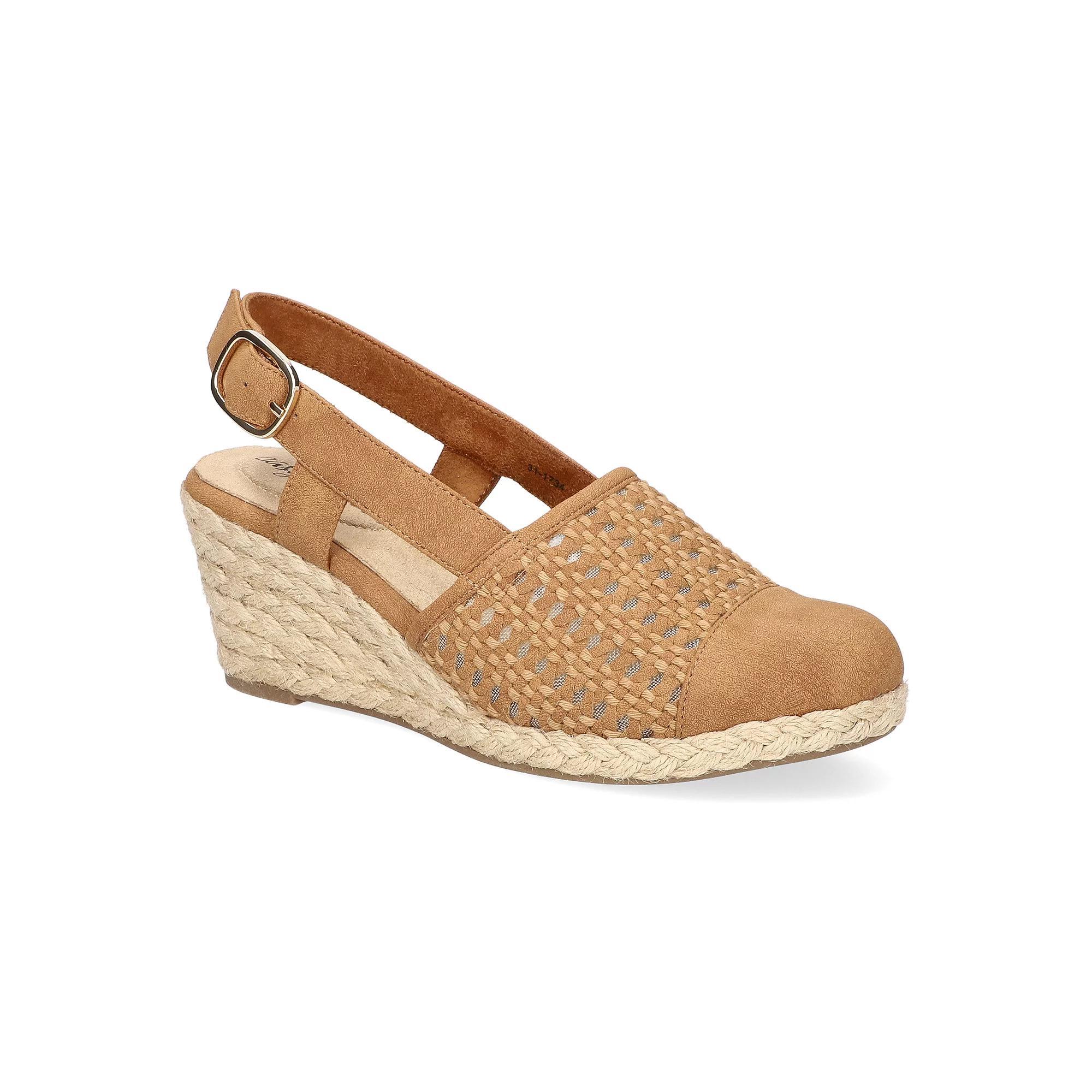 Easy Street Taffy Womens Slingback Espadrille Wedges Product Image