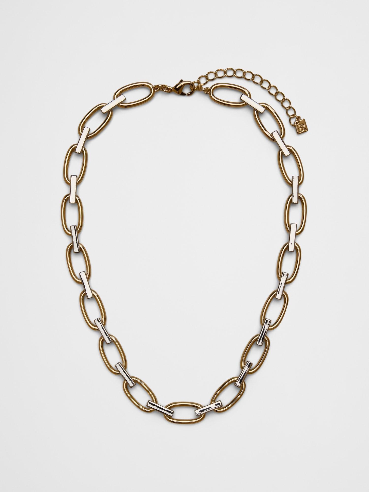 Mixed Metal Link Necklace Product Image