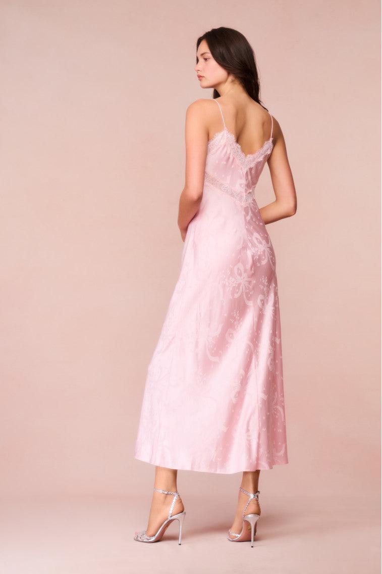 Serita Bow Jacquard Maxi Dress Product Image