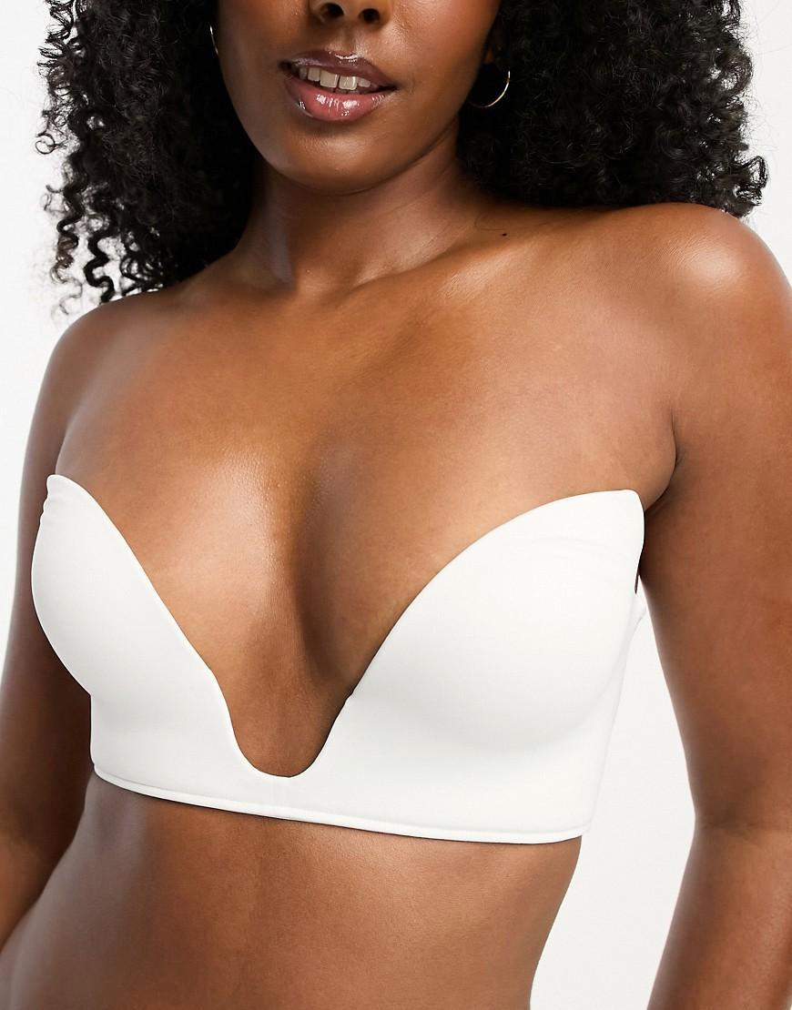 ASOS DESIGN microfiber molded open front plunge bra Product Image