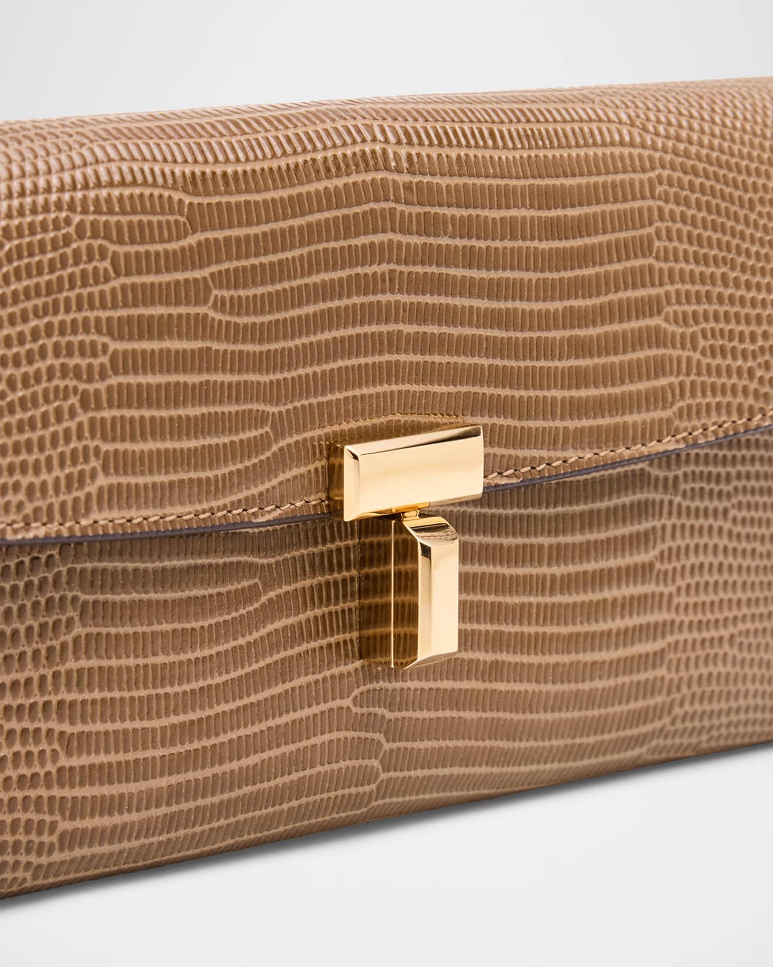 T-Lock Lizard-Embossed Leather Wallet Product Image