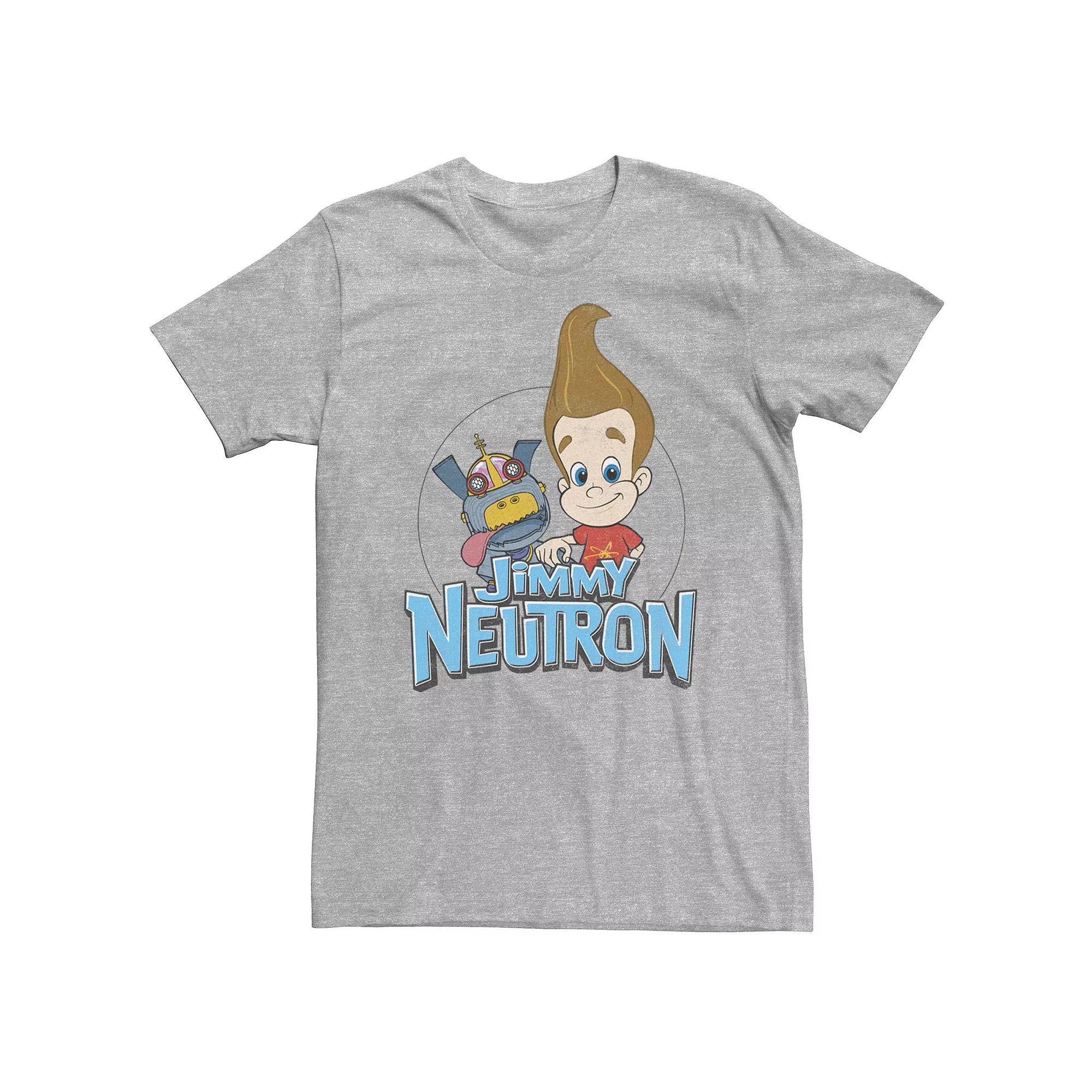 Big & Tall Nickelodeon Jimmy Neutron Goddard Title Vintage Poster Tee, Men's, Size: 3XL, Athletic Grey Product Image