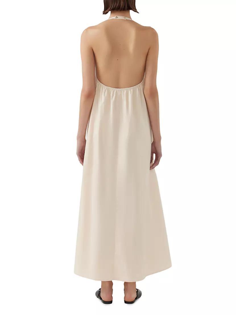 Paloma Cotton Halter Maxi Dress Product Image