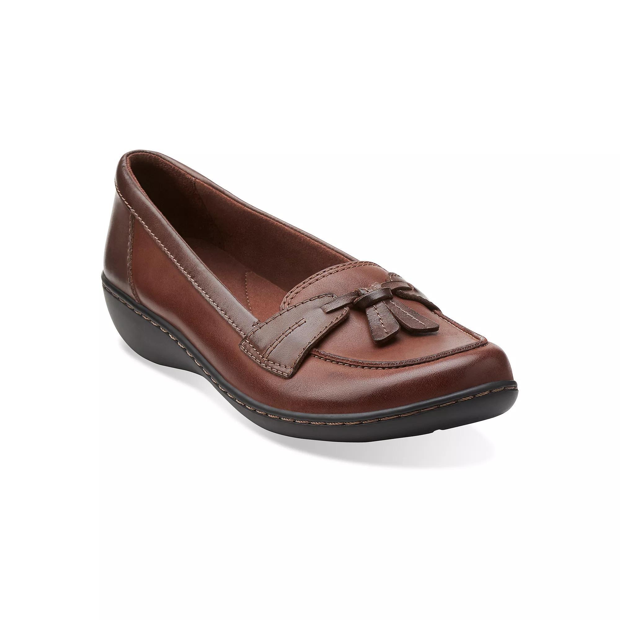 Clarks® Ashland Bubble Women's Loafers, Size: 6.5 Wide, Brown Team Product Image