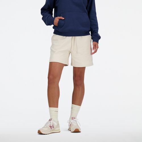 New Balance Womens Athletics French Terry Shorts Product Image
