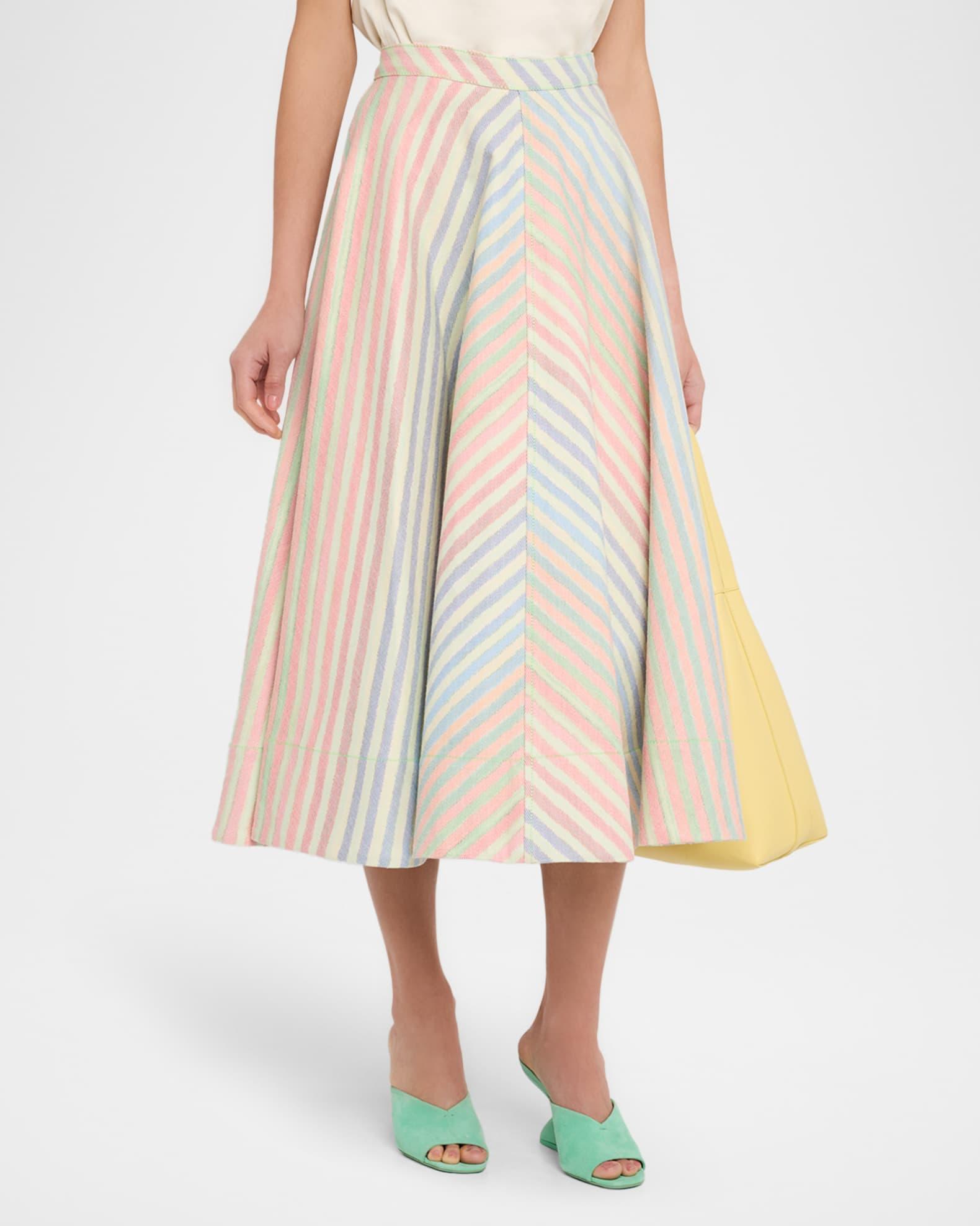 Crayon Stripe Circle Skirt  Product Image
