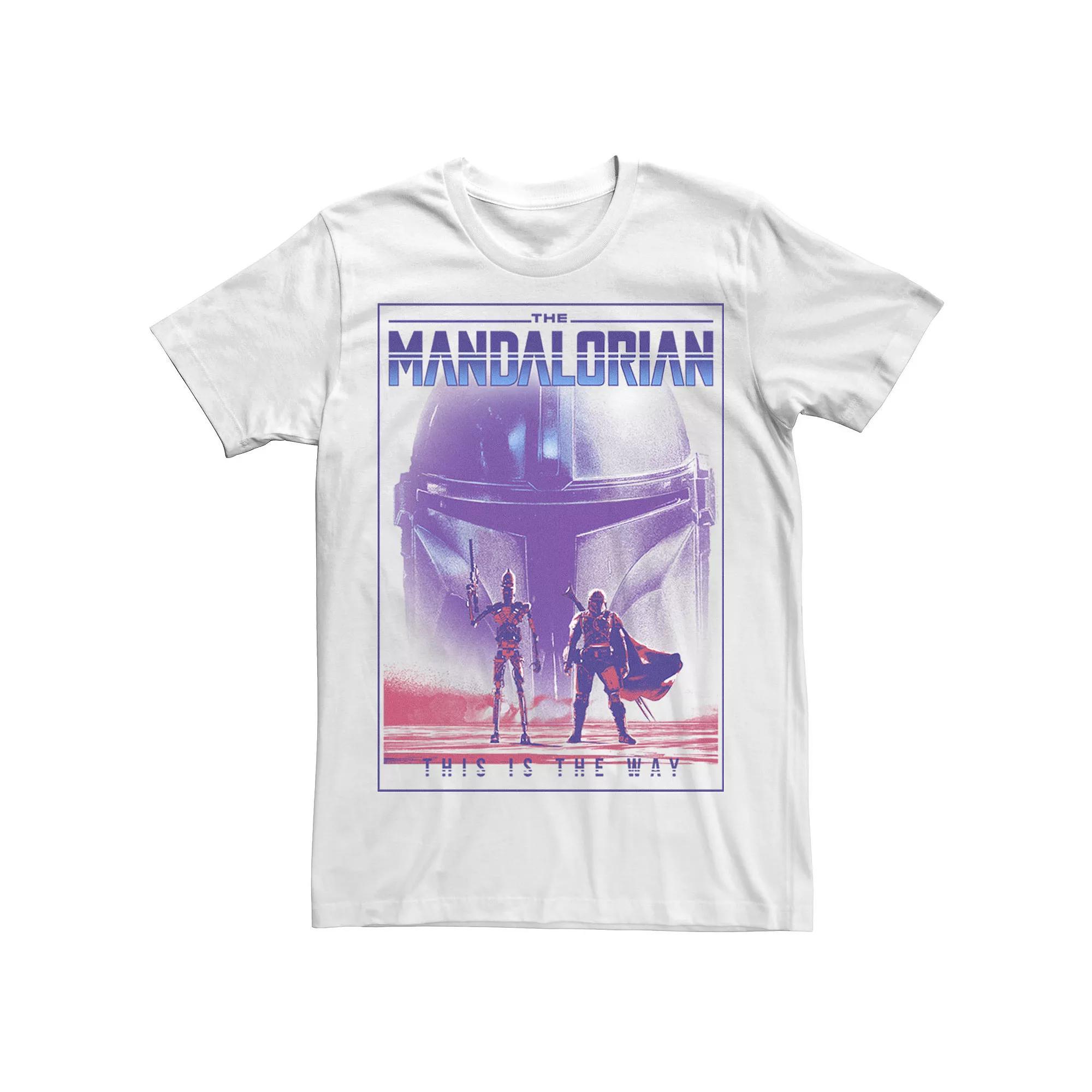 Men's Star Wars: The Mandalorian & IG-11 This Is The Way Poster Tee, Size: XS, White Product Image