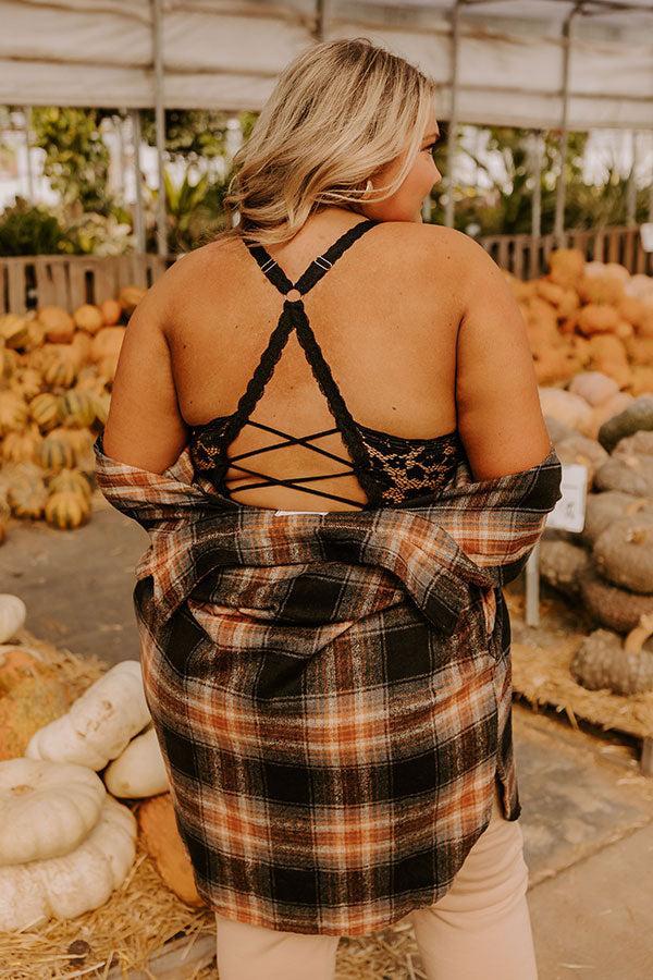 The Juliette Racerback Lace Bralette in Black Curves Product Image