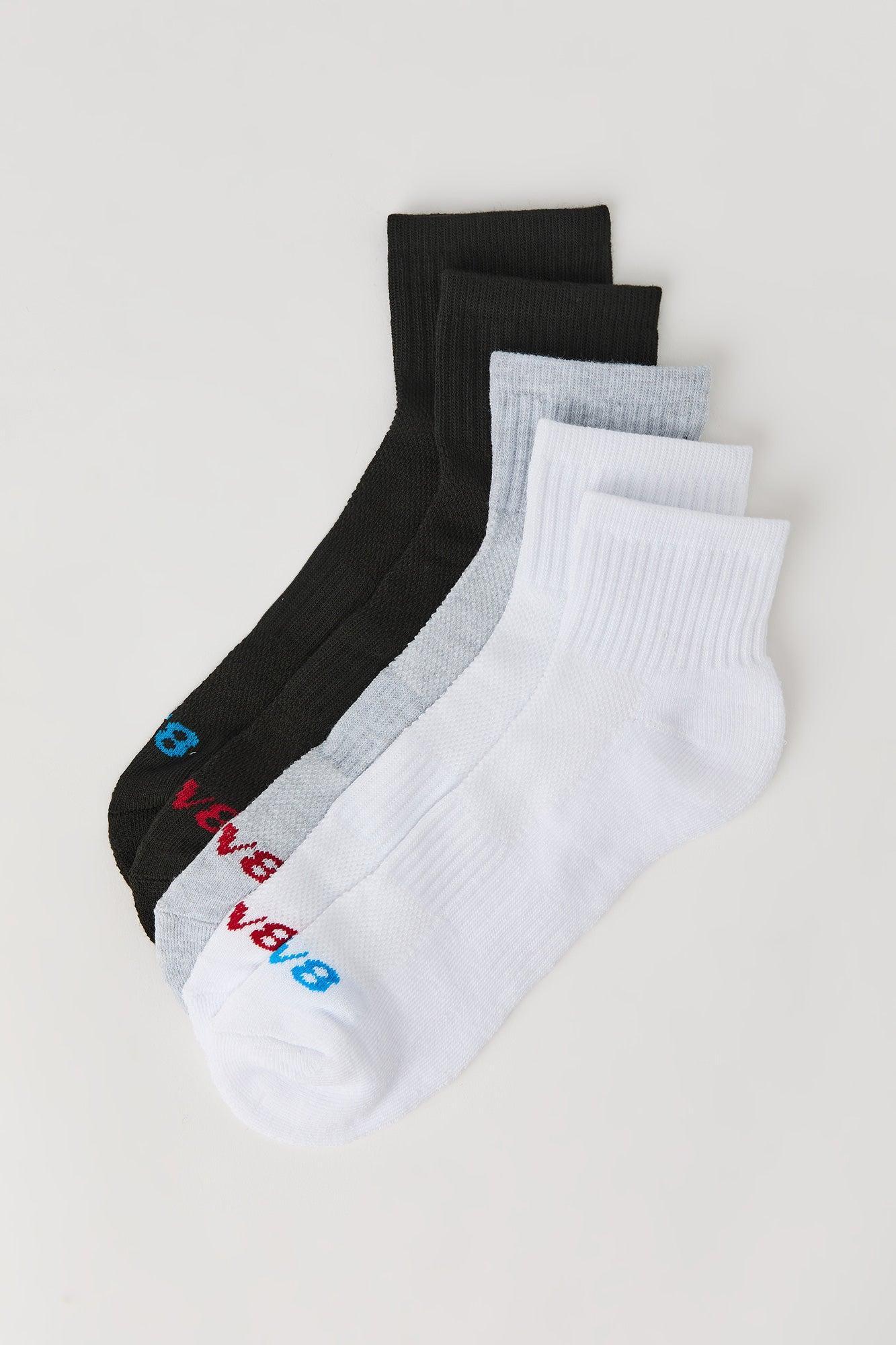 Athletic Quarter Socks (5 Pack) Male Product Image