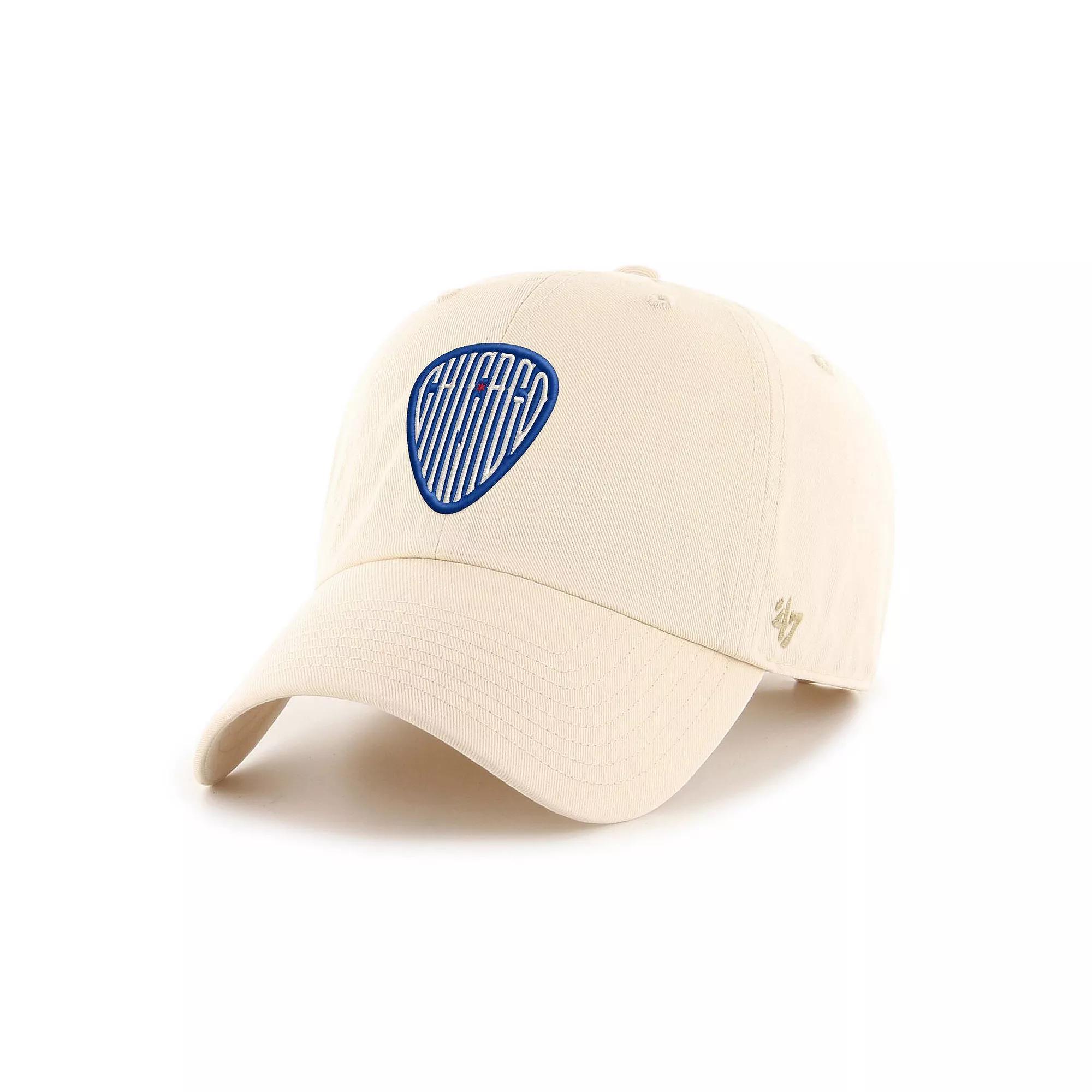 Men's '47 Natural Chicago Cubs Blues Clean Up Adjustable Hat, Beige Product Image