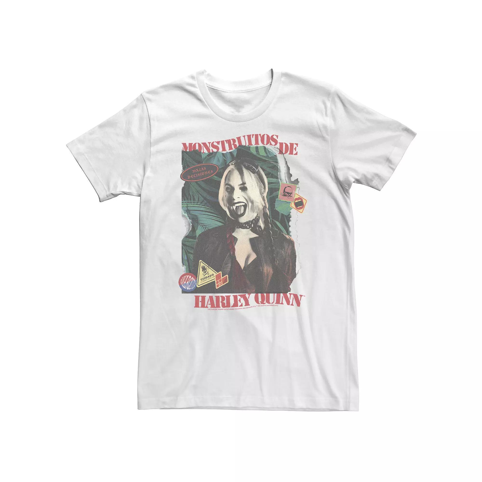Big & Tall DC Comics The Suicide Squad Monstruitos De Quinn Tee, Men's, Size: 4XL, White Product Image