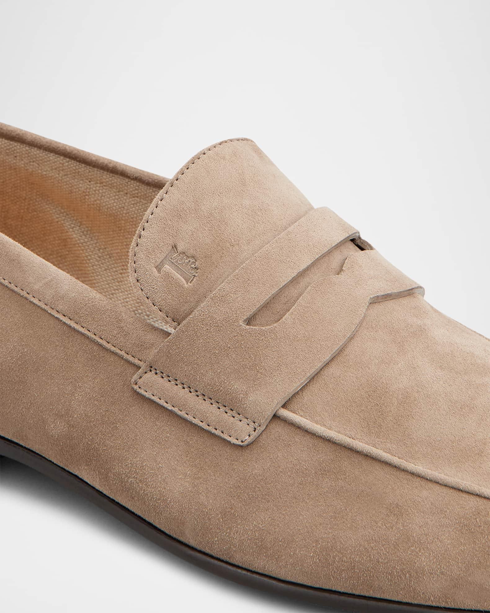 Men's Mocassino Suede Penny Loafers Product Image