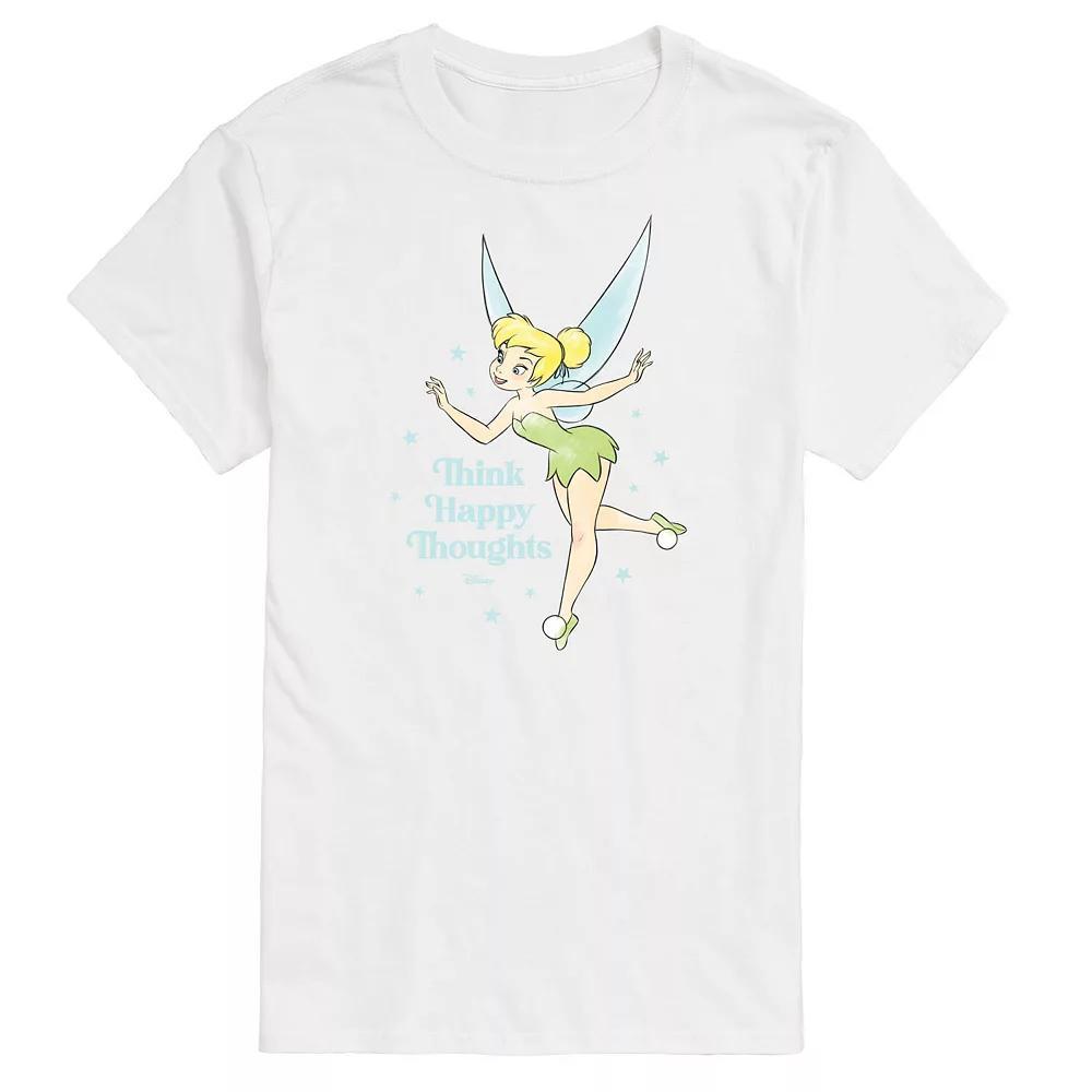 Disney's Tinker Bell Big & Tall Happy Thoughts Graphic Tee, Men's, Size: 3XL Tall, Blue Product Image