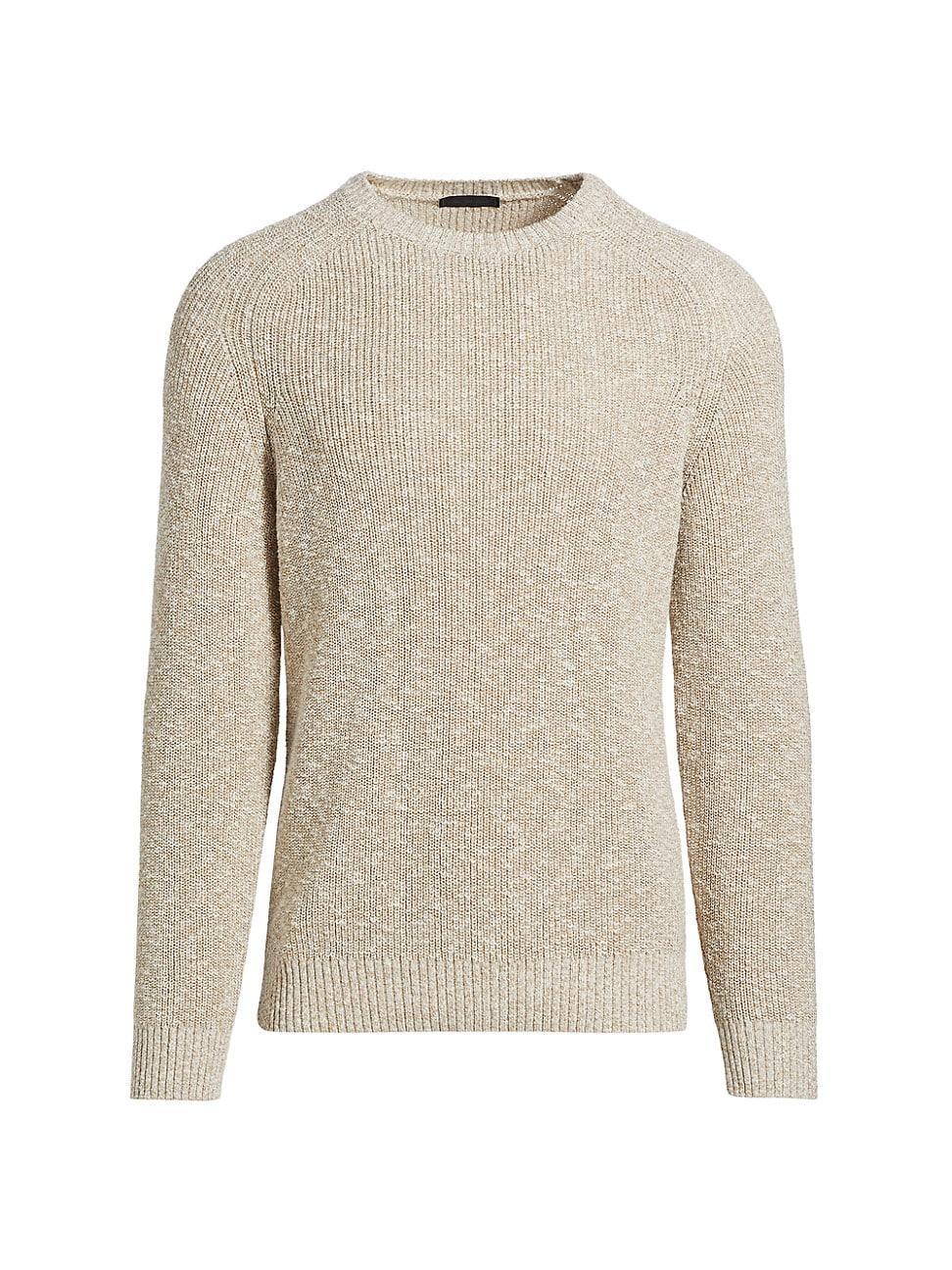 Mens COLLECTION Cotton-Blend Rib-Knit Sweater Product Image