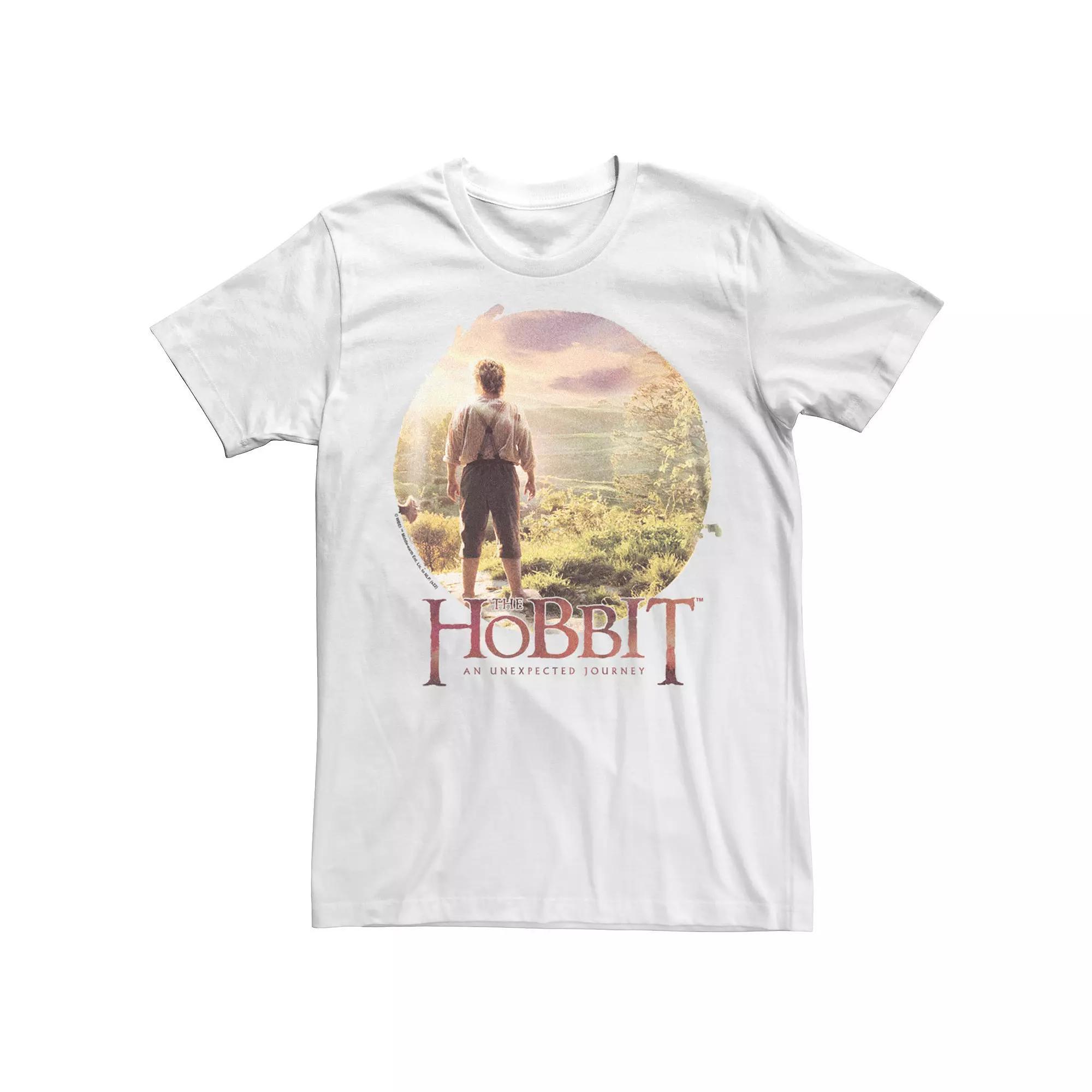 Men's The Hobbit An Unexpected Journey Poster Tee, Size: XXL, White Product Image