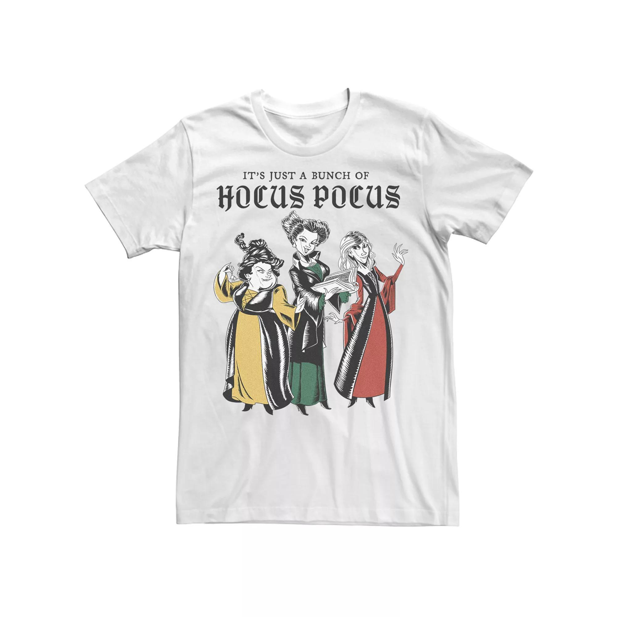 Disney's Hocus Pocus Men's Sanderson Sisters It's Just a Bunch Sketch Tee, Size: Small, White Product Image