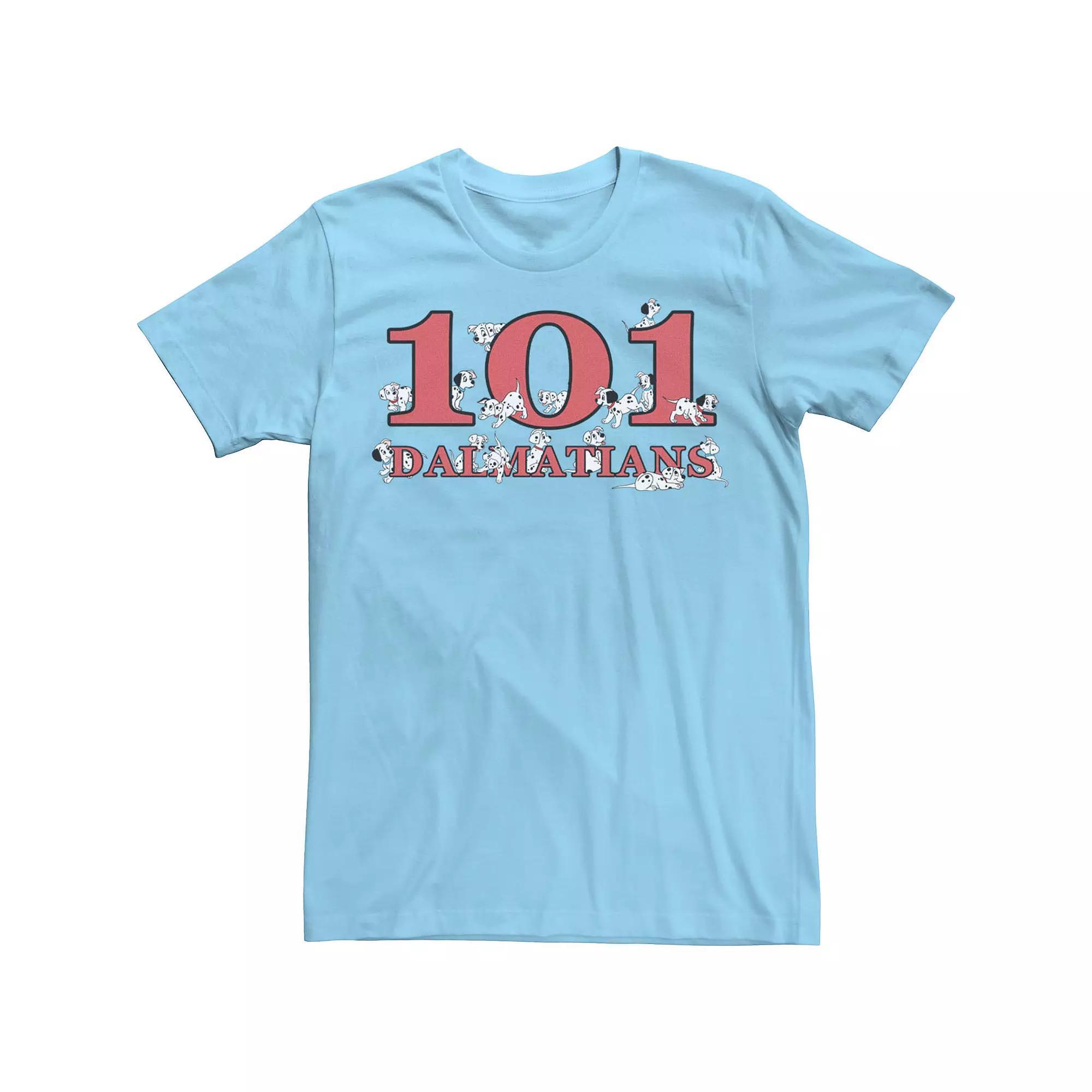 Disney's 101 Dalmatians Men's Puppy Logo Tee, Size: XXL, Light Blue Product Image