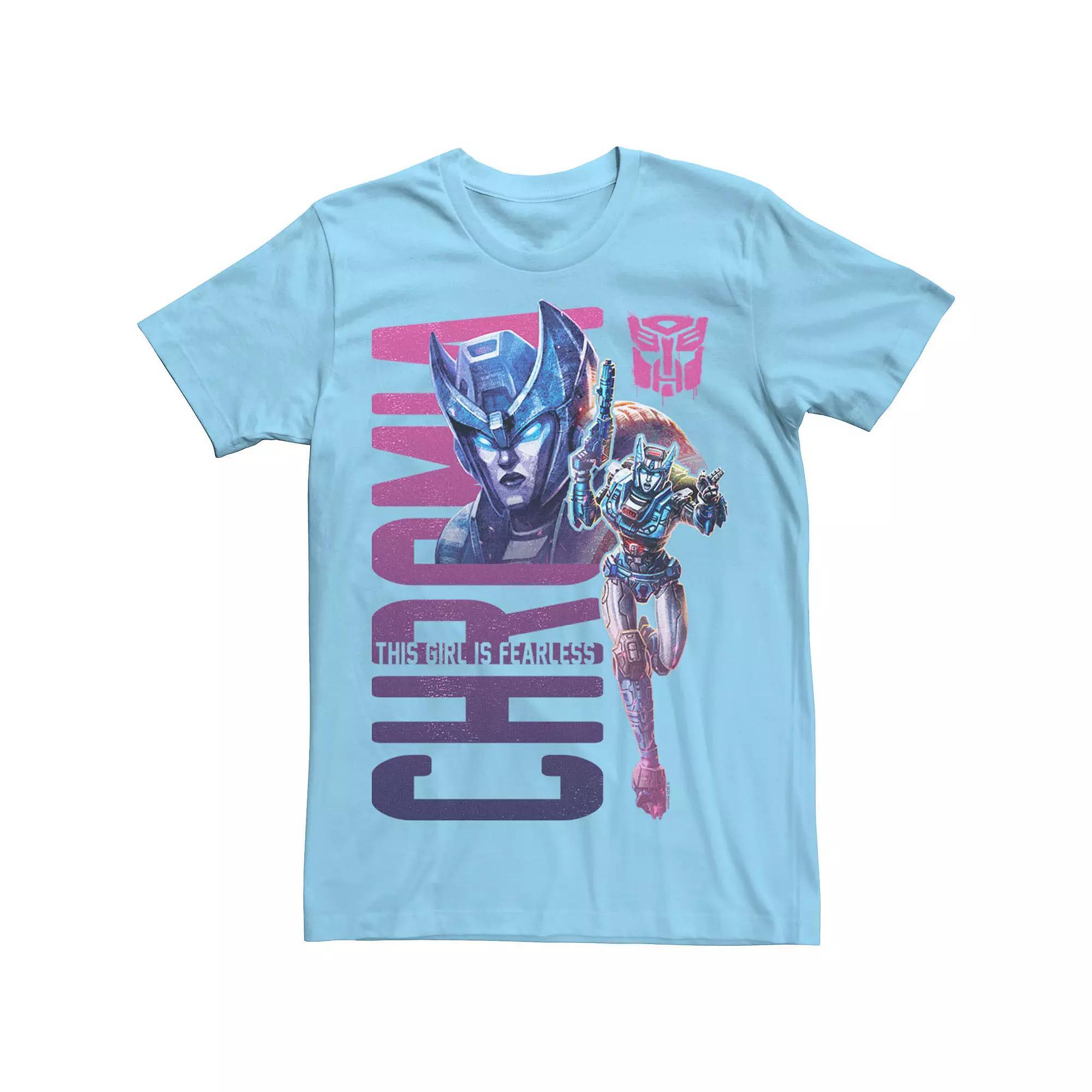 Men's Transformers: War For Cybertron Chromia Fearless Tee, Size: Small, Light Blue Product Image