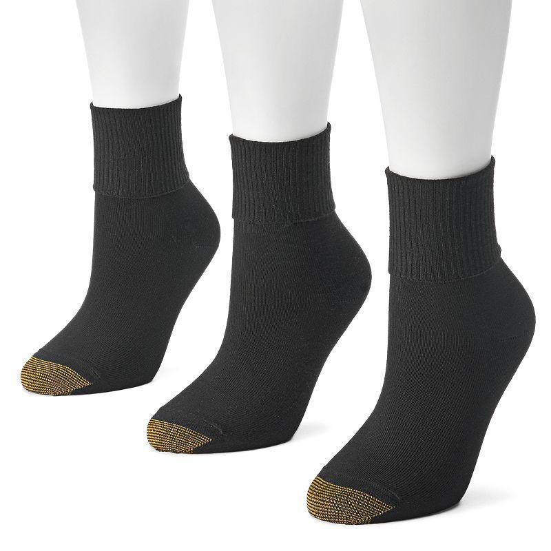 Gold Toe Ultra Soft 3 Pair Turncuff Socks Womens Product Image