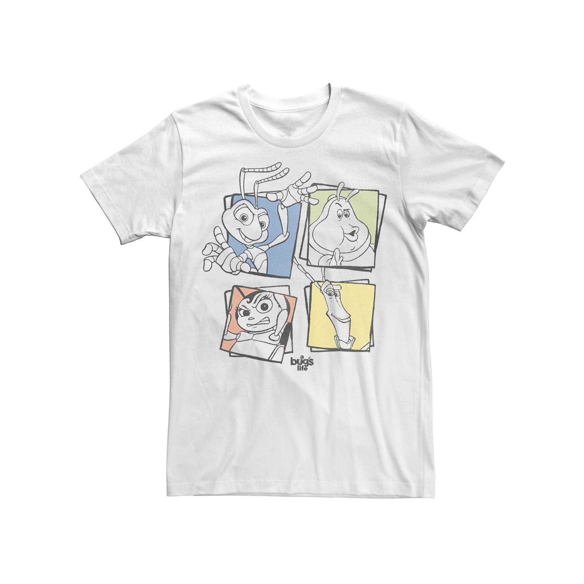 Big & Tall Disney / Pixar A Bug's Life Group Shot Box Up Tee, Men's, Size: 4XL Tall, White Product Image
