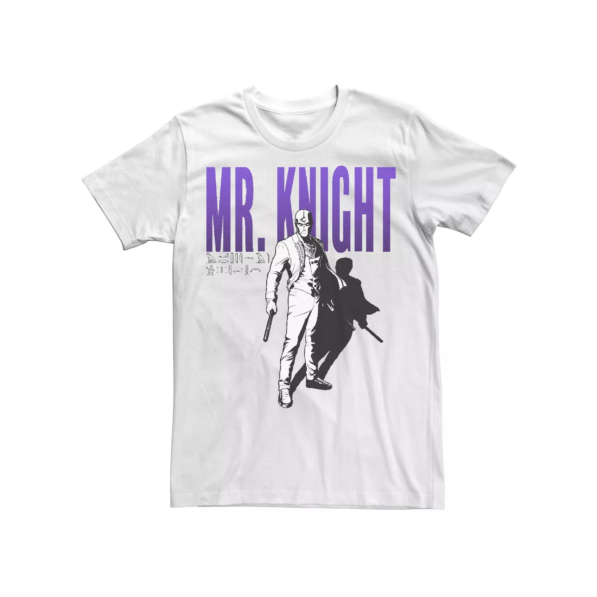 Men's Marvel Moon Knight Mr Shadow Tee, Size: Large, White Product Image