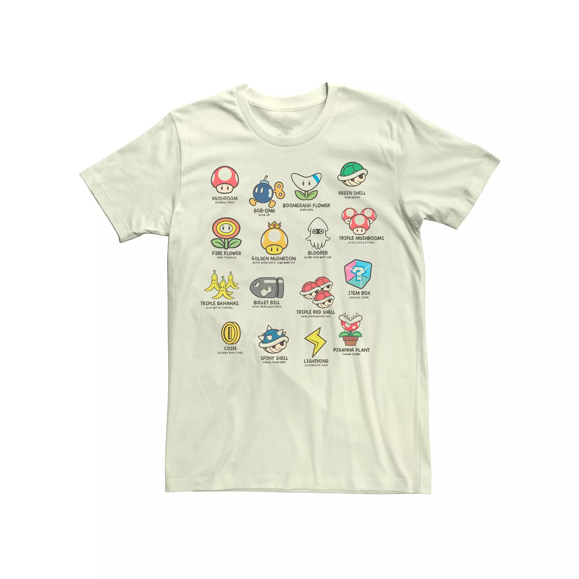 Mens Mario Kart Items Tee Product Image