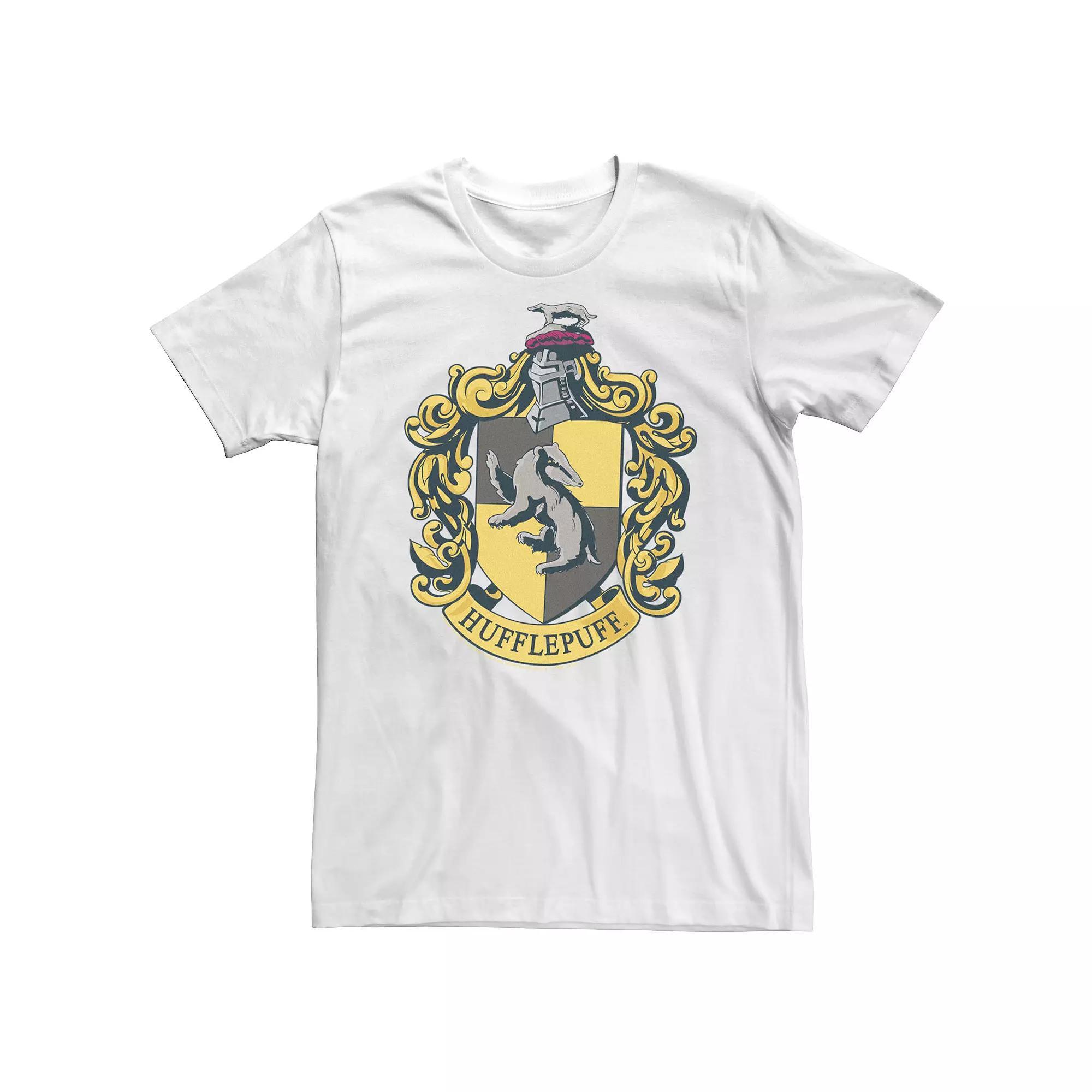 Big & Tall Harry Potter Hufflepuff House Crest Tee, Men's, Size: XL Tall, White Product Image