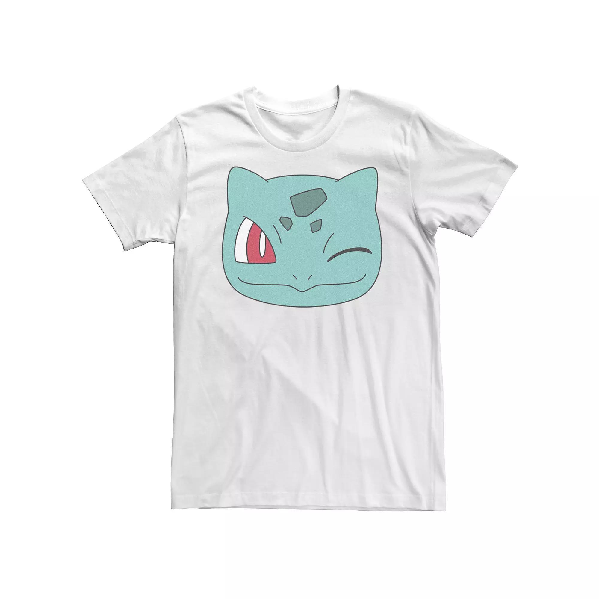 Big & Tall Pokemon Bulbasaur Face Tee, Men's, Size: 4XL, White Product Image