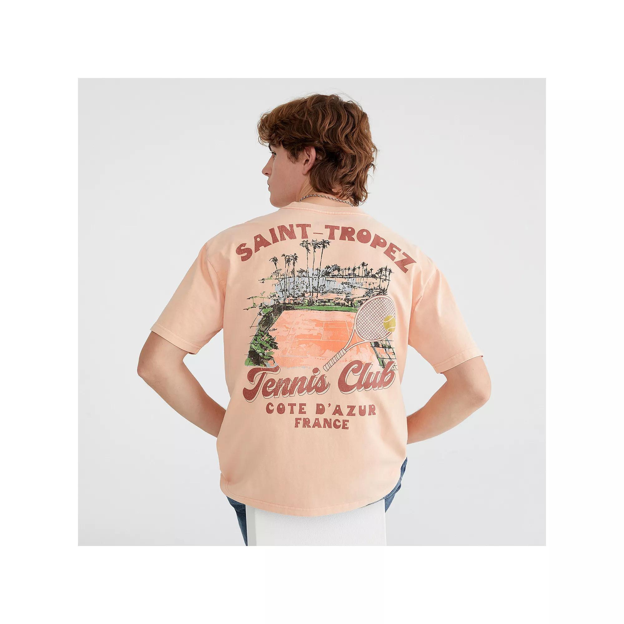 Men's Aeropostale Oversized Graphic Tee, Size: XS, Pink Product Image