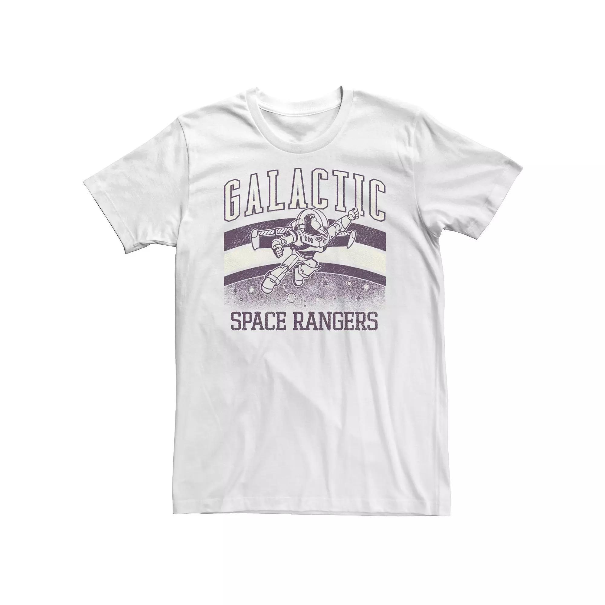 Big & Tall Disney / Pixar Toy Story Buzz Lightyear Galactic Space Rangers Tee, Men's, Size: XXL Tall, White Product Image