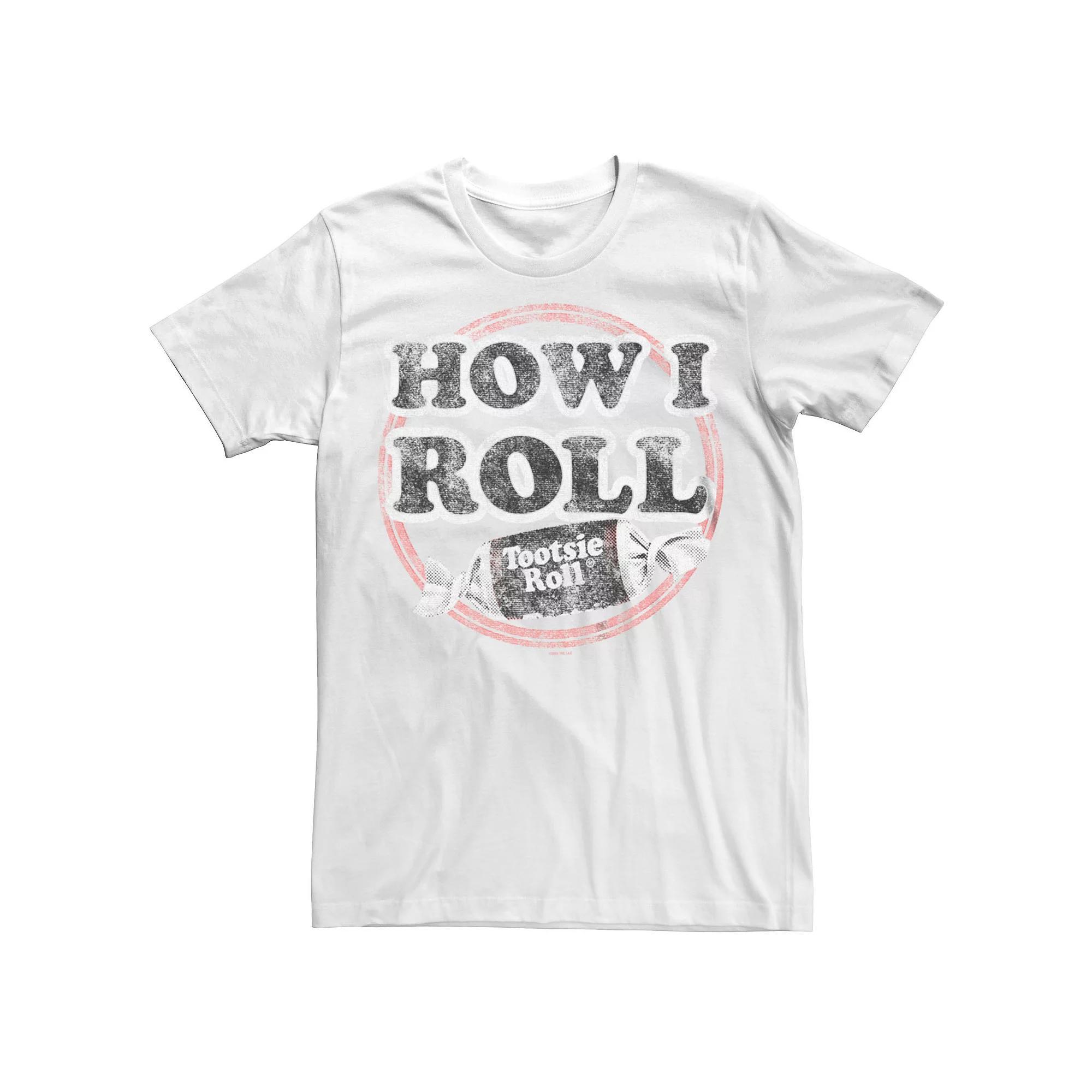 Men's Tootsie Roll How I Roll Badge Tee, Size: Small, White Product Image