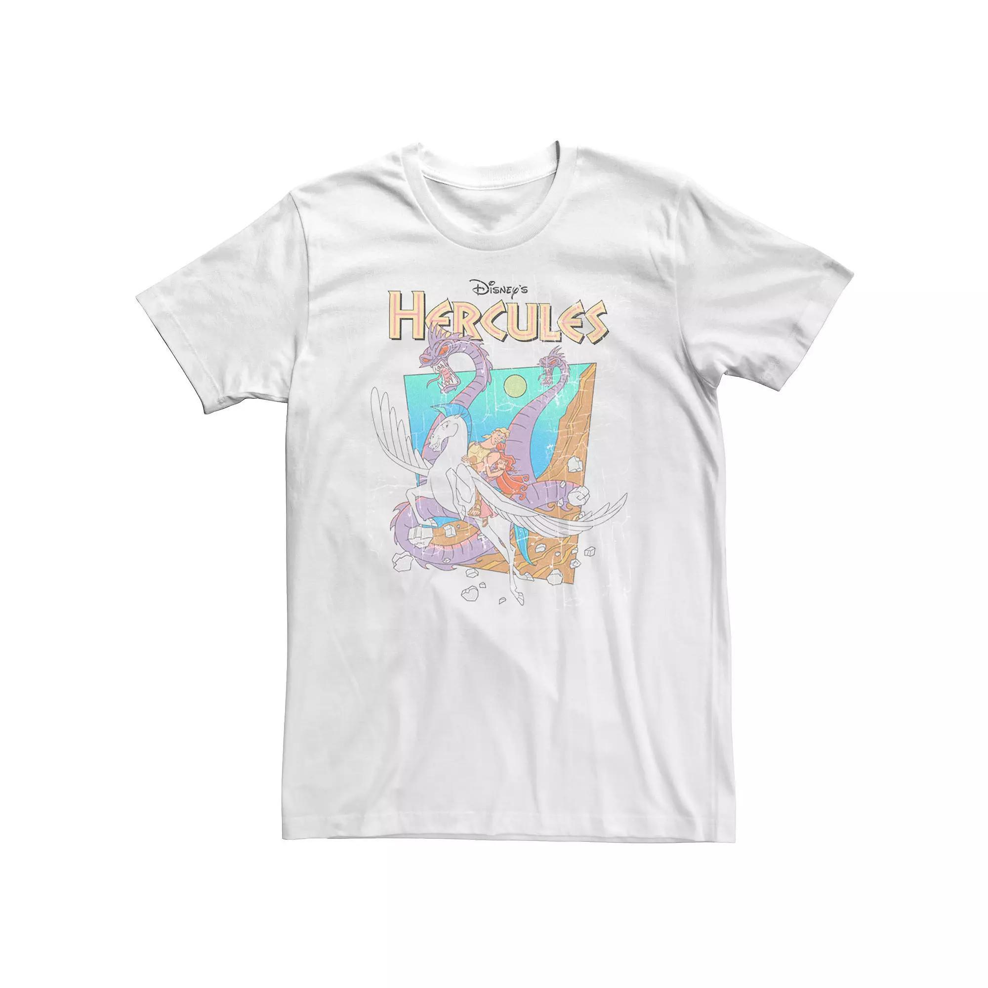 Disney's Hercules Big & Tall Hydra Escape Cracked Image Graphic Tee, Men's, Size: 3XL Tall, White Product Image