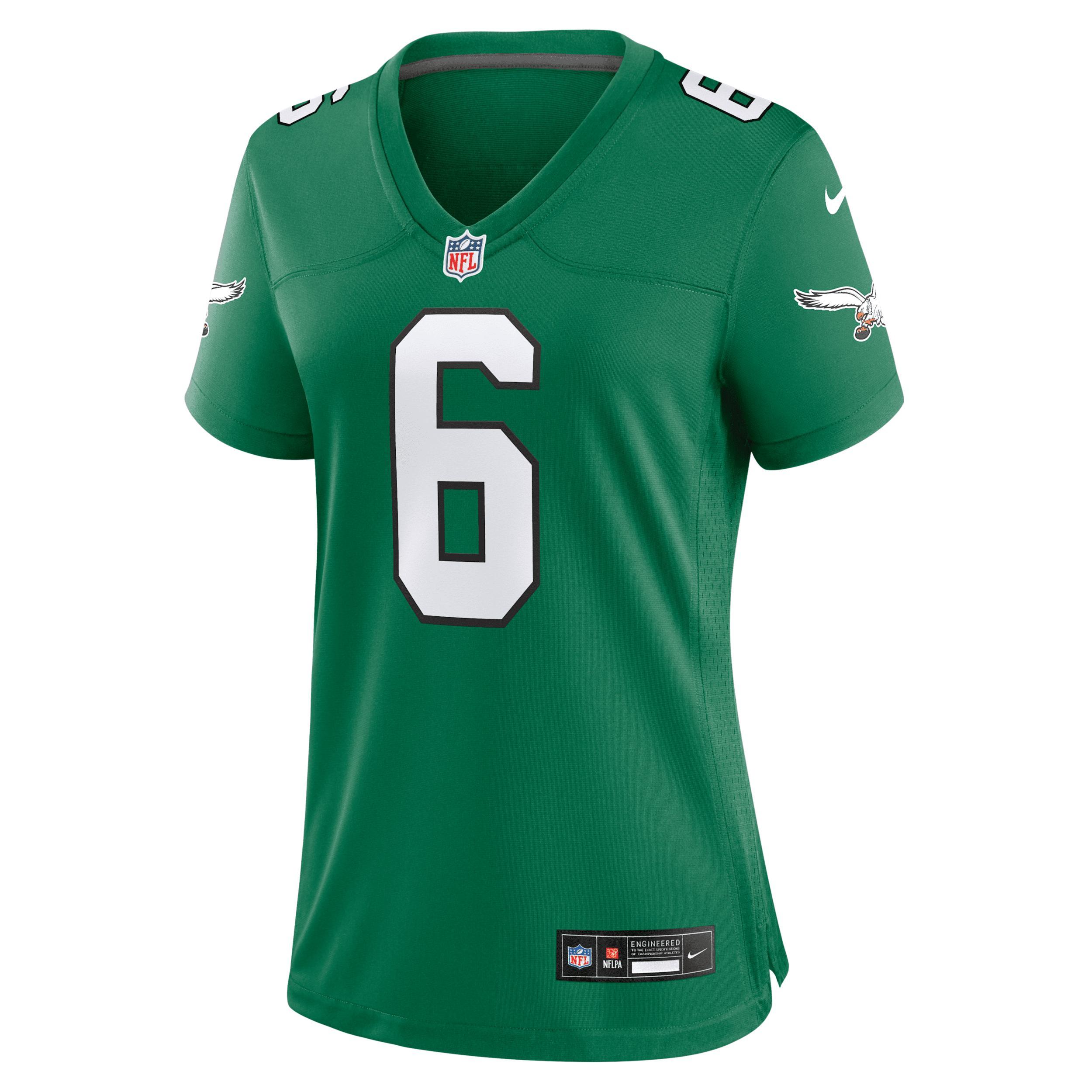 Women's Nike DeVonta Smith Kelly Green Philadelphia Eagles Alternate Player Game Jersey, Size: Small Product Image