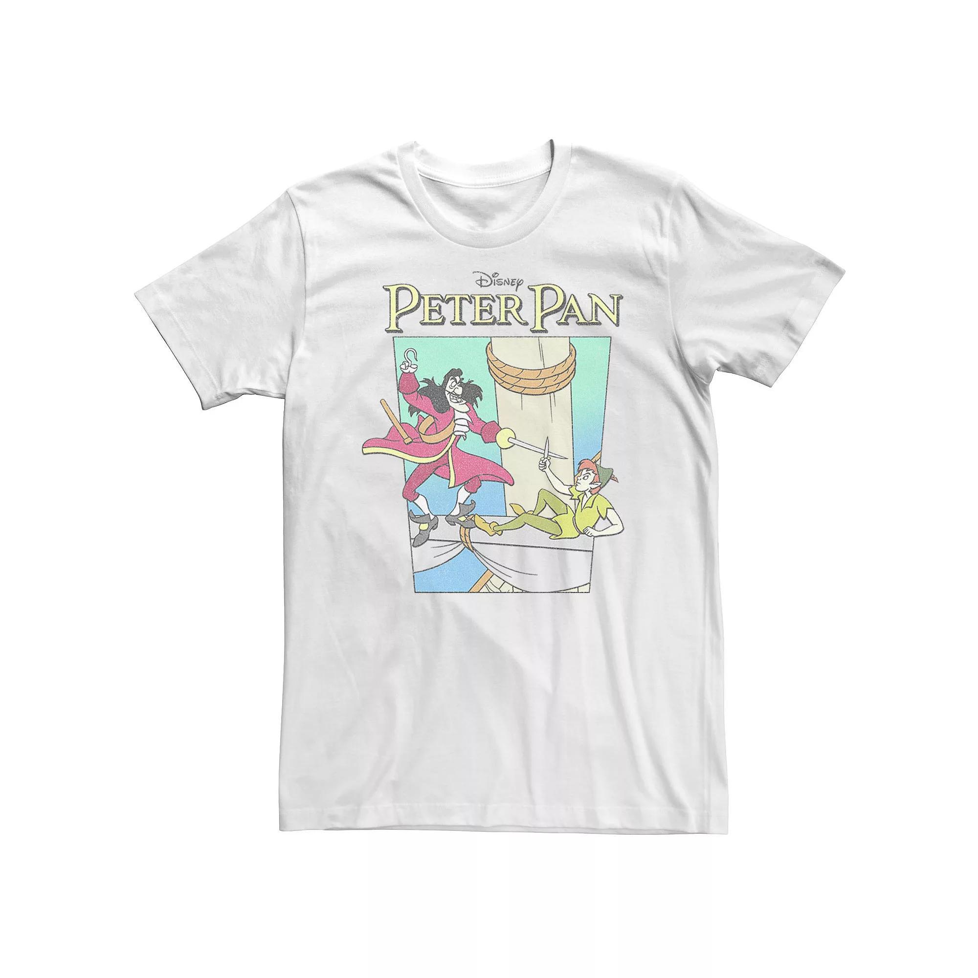 Big & Tall Disney Tinkerbell Pastel Duel Vintage Poster Tee, Men's, Size: 4XL, White Product Image
