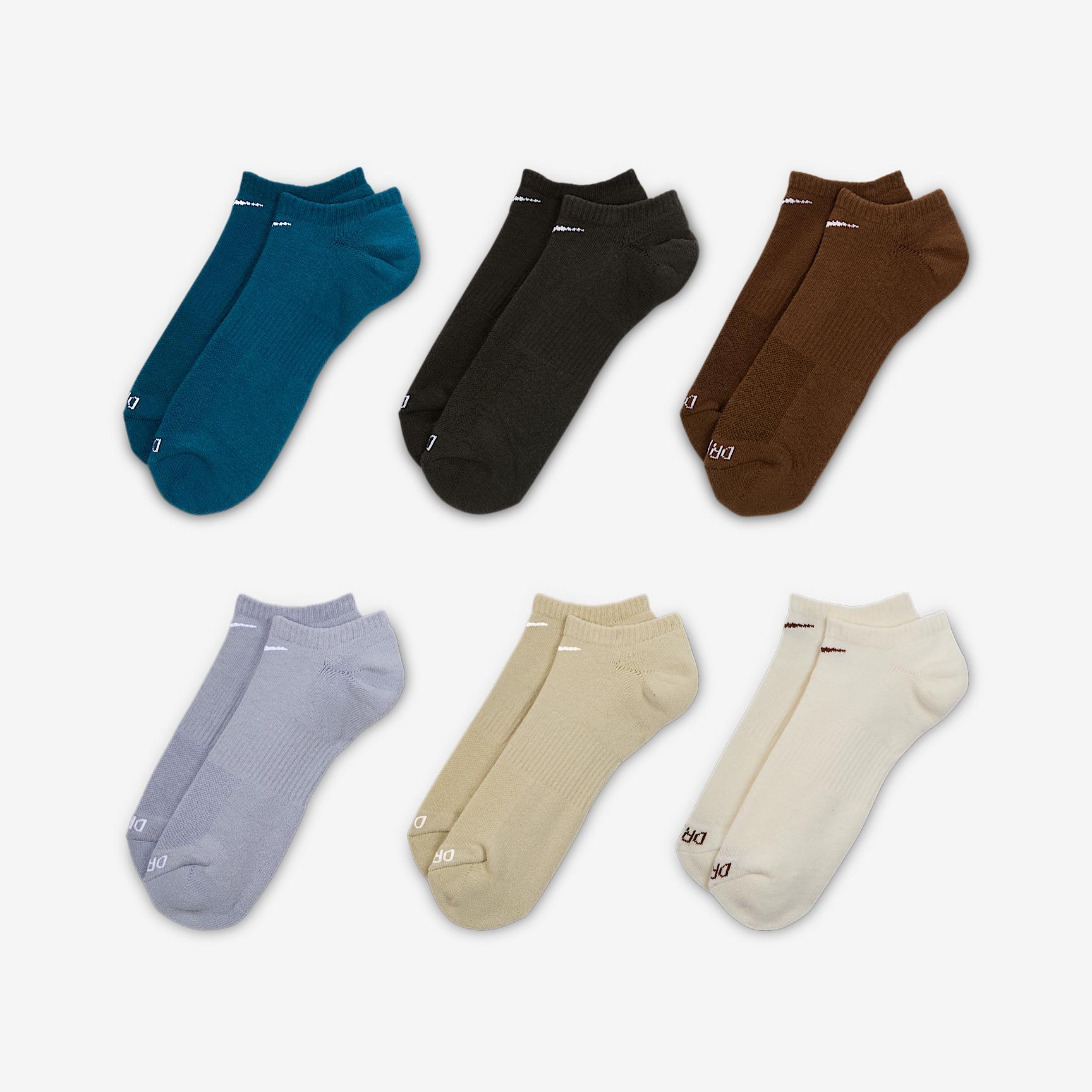 Nike Everyday Plus Cushioned Training No-Show Socks (6 Pairs) Product Image