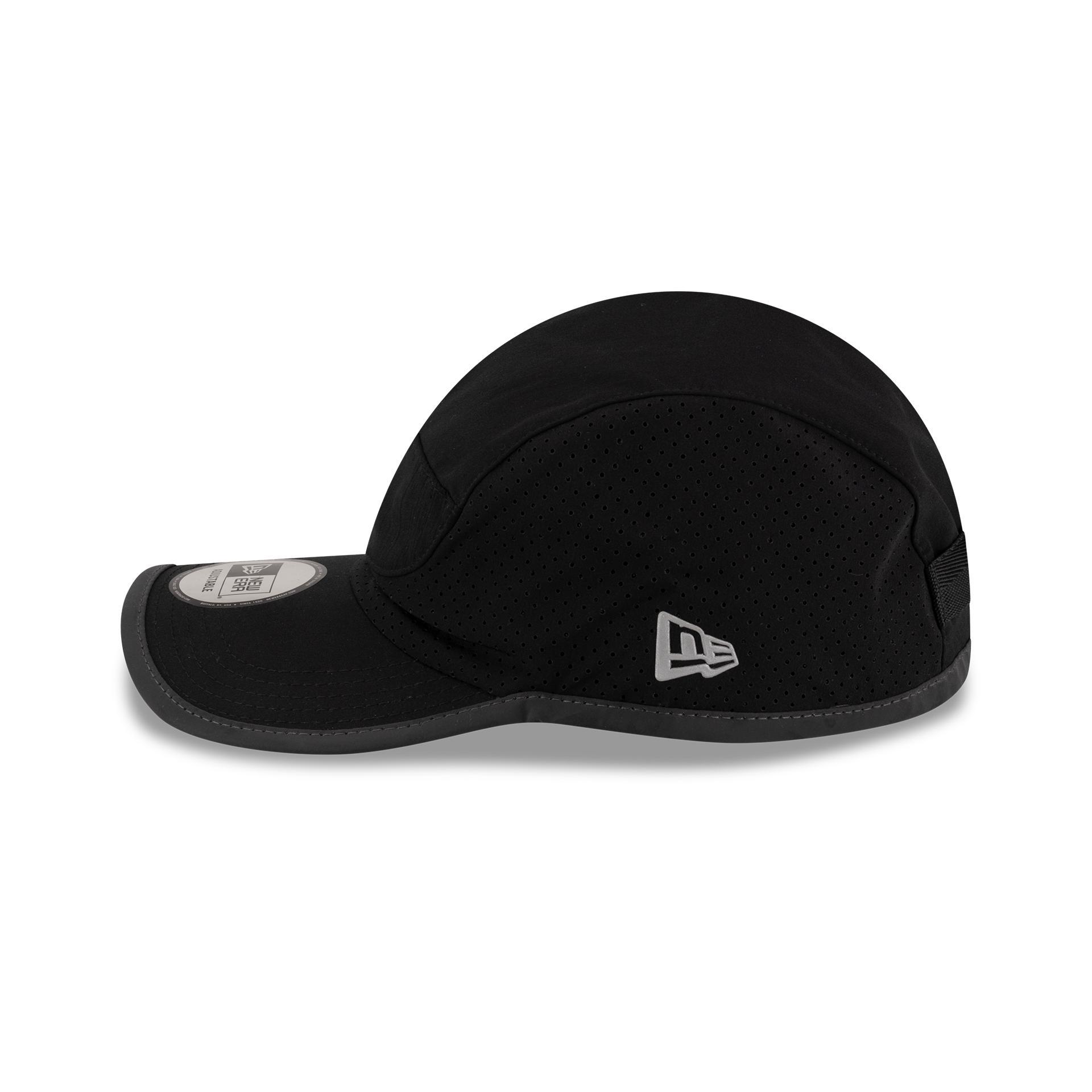 New Era Branded Train Performance Black Runner Hat Male Product Image
