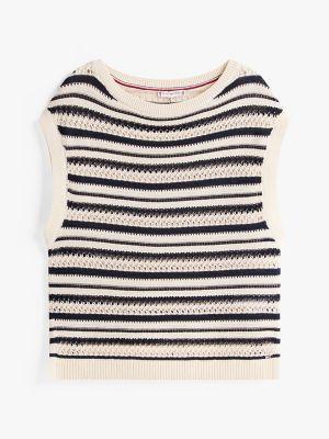 Crochet Wide-Neck Sweater Product Image