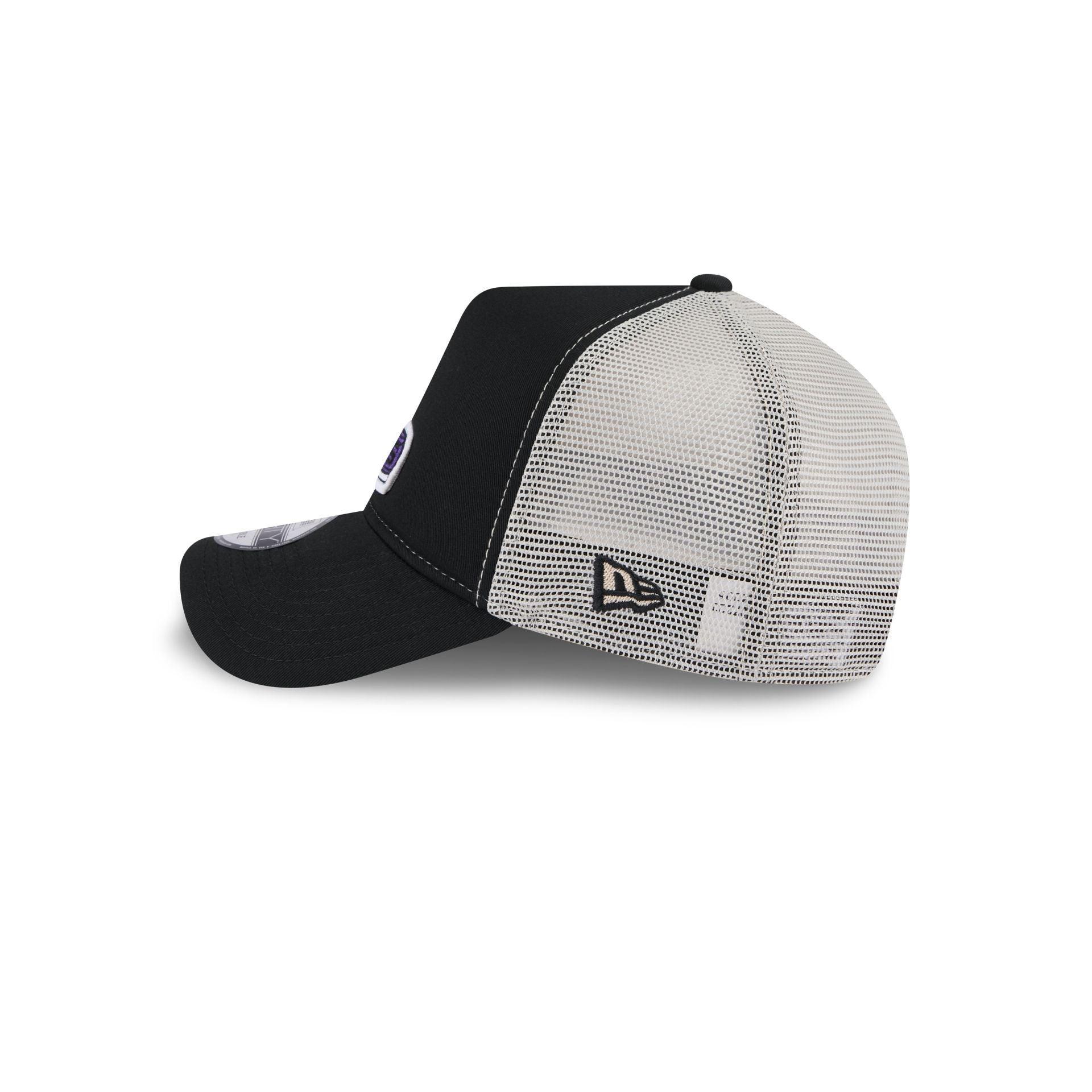 Colorado Rockies Navy Purple 9FORTY A-Frame Trucker Hat Male Product Image