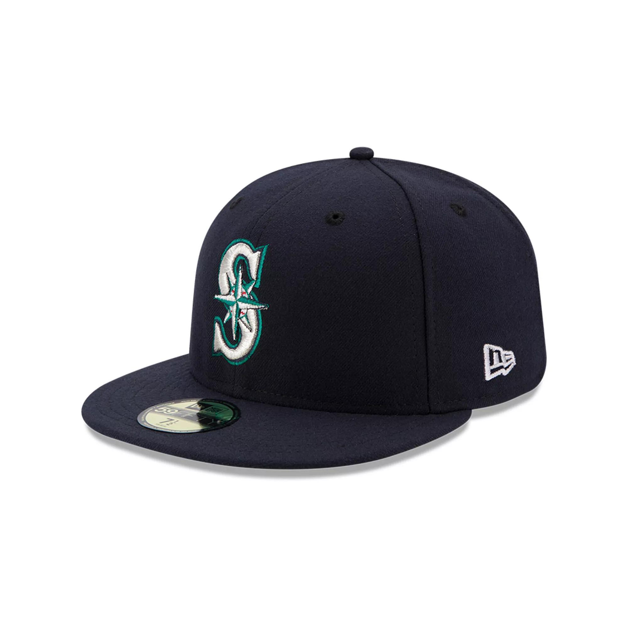 Men's New Era Navy Seattle Mariners Authentic Collection On Field 59FIFTY Fitted Hat, Size: 6 7/8, Blue Product Image
