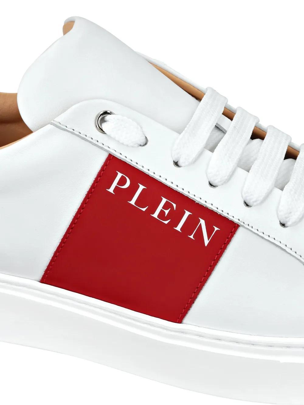 logo-print nappa leather sneakers Product Image